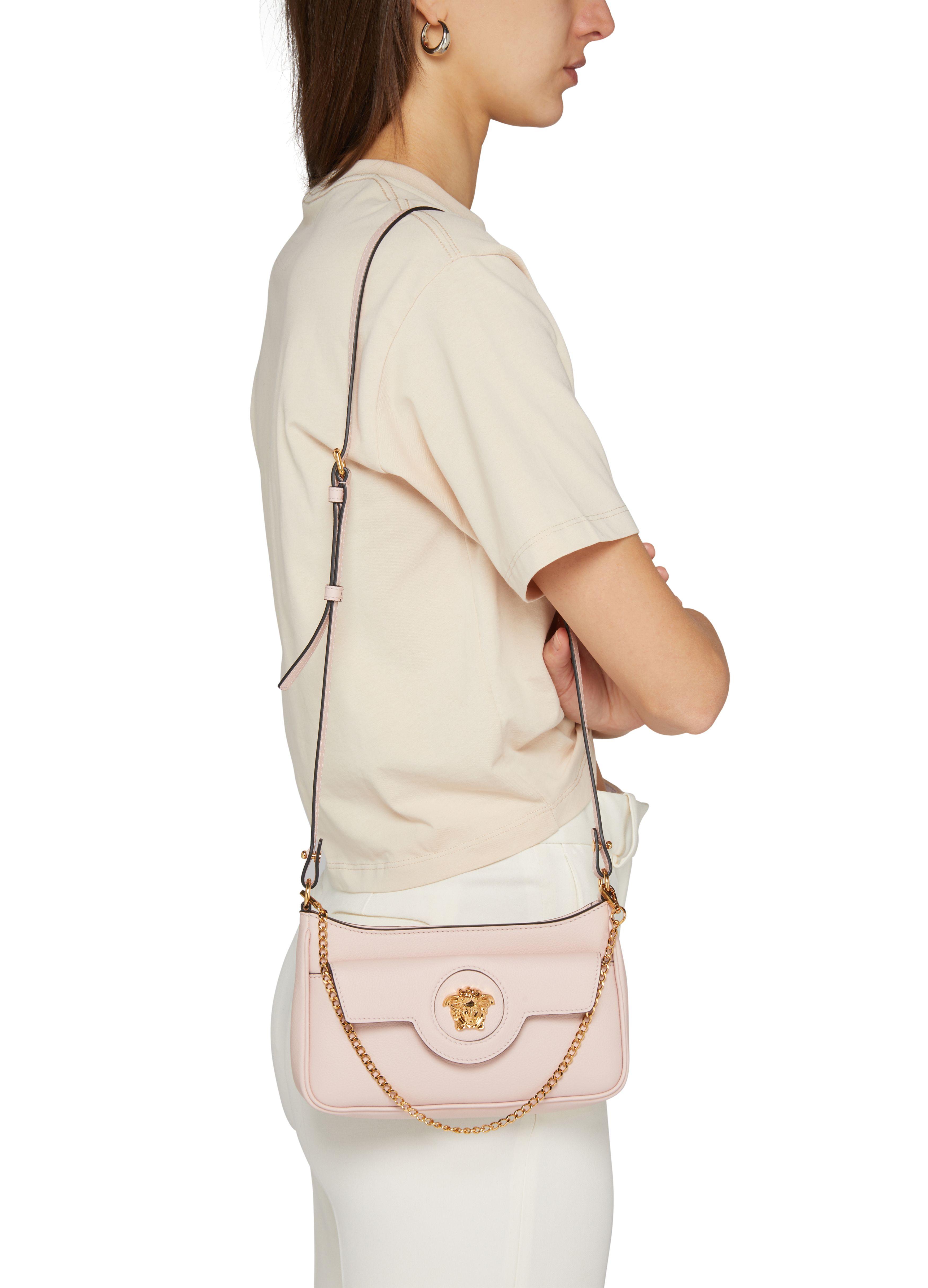 Versace Vitello Mini Bag in Pink | Lyst
