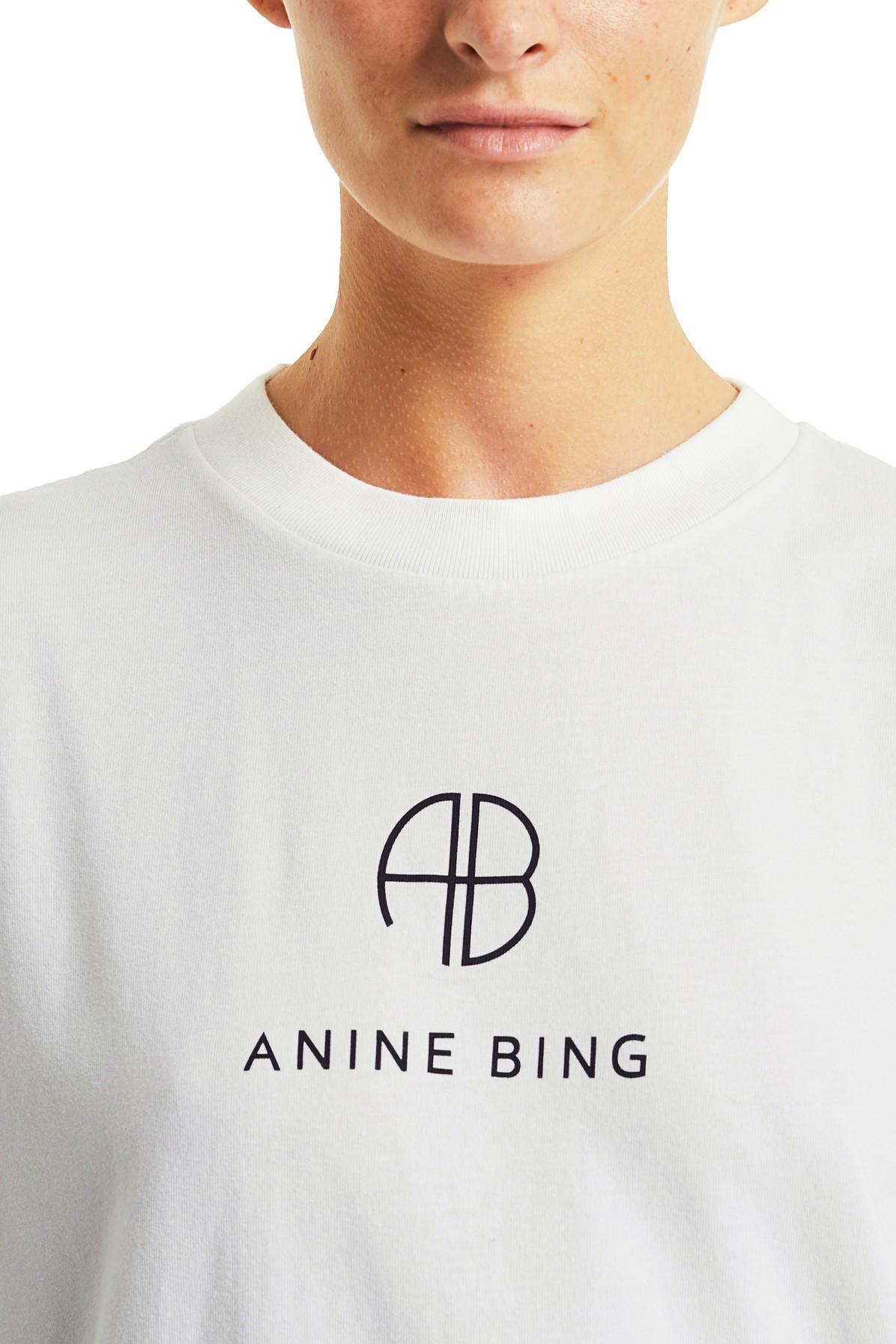 Anine Bing Hudson T-shirt in White | Lyst