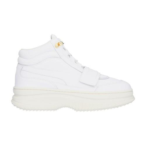 puma white leather deva trainers