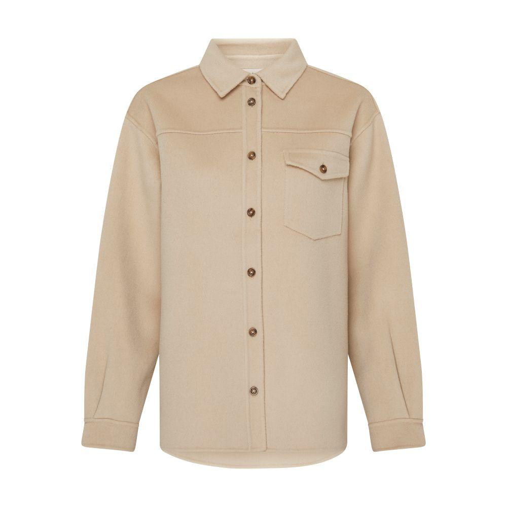 Anine Bing Sloan Shirt in Natural Lyst Australia