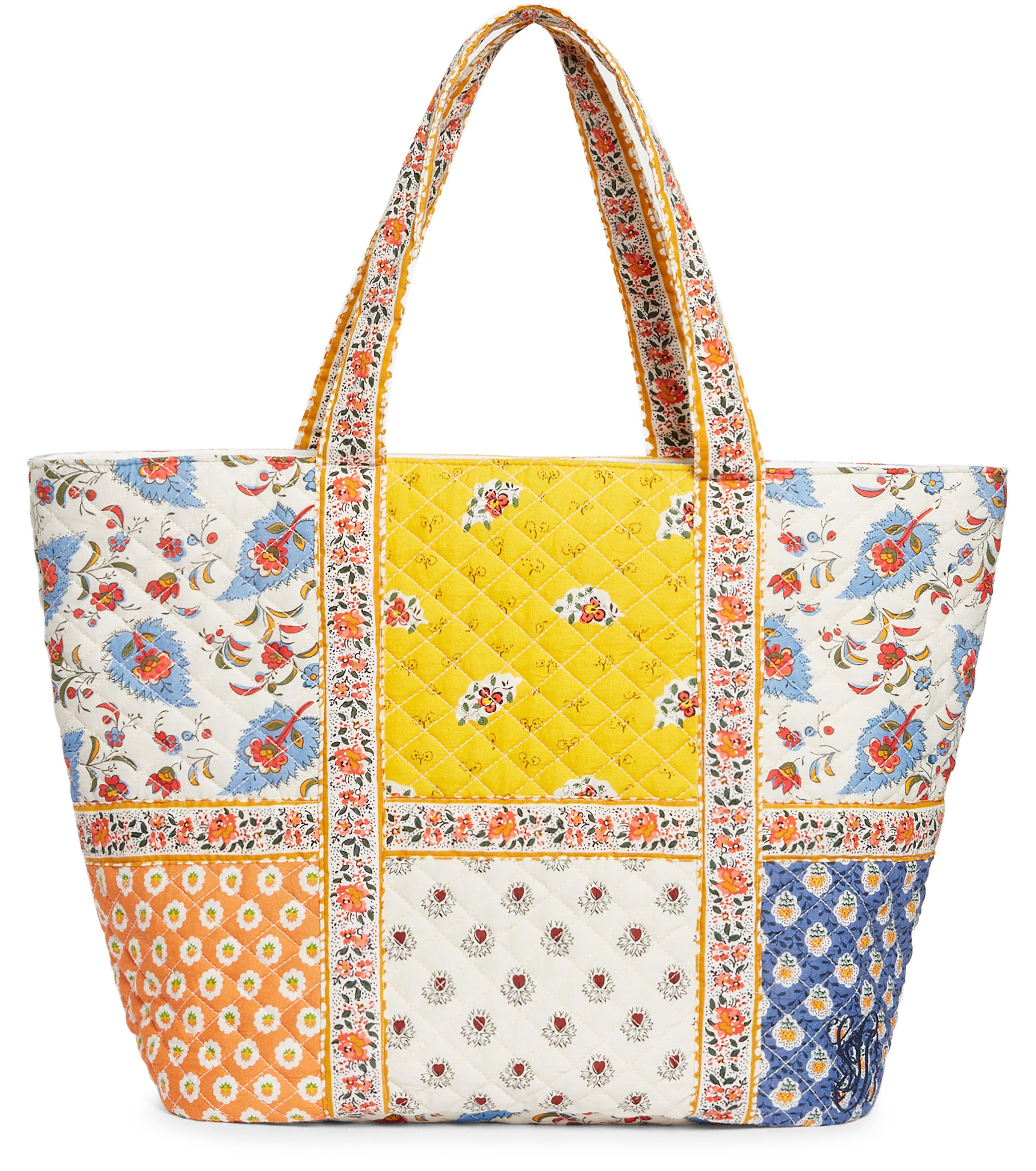Vanessa Bruno Cotton L Cabas Tote in Yellow Lyst
