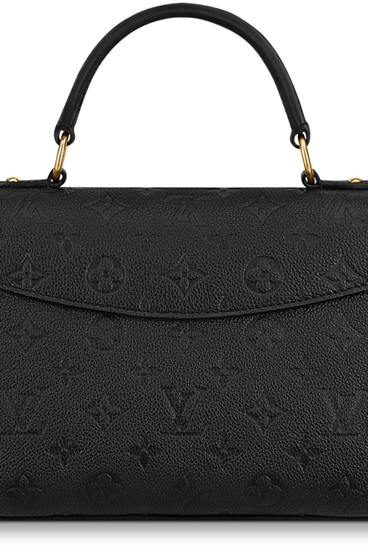 Louis Vuitton, Bags, Louisvuitton Georges Bb Calf Leather Shoulderbag  Black