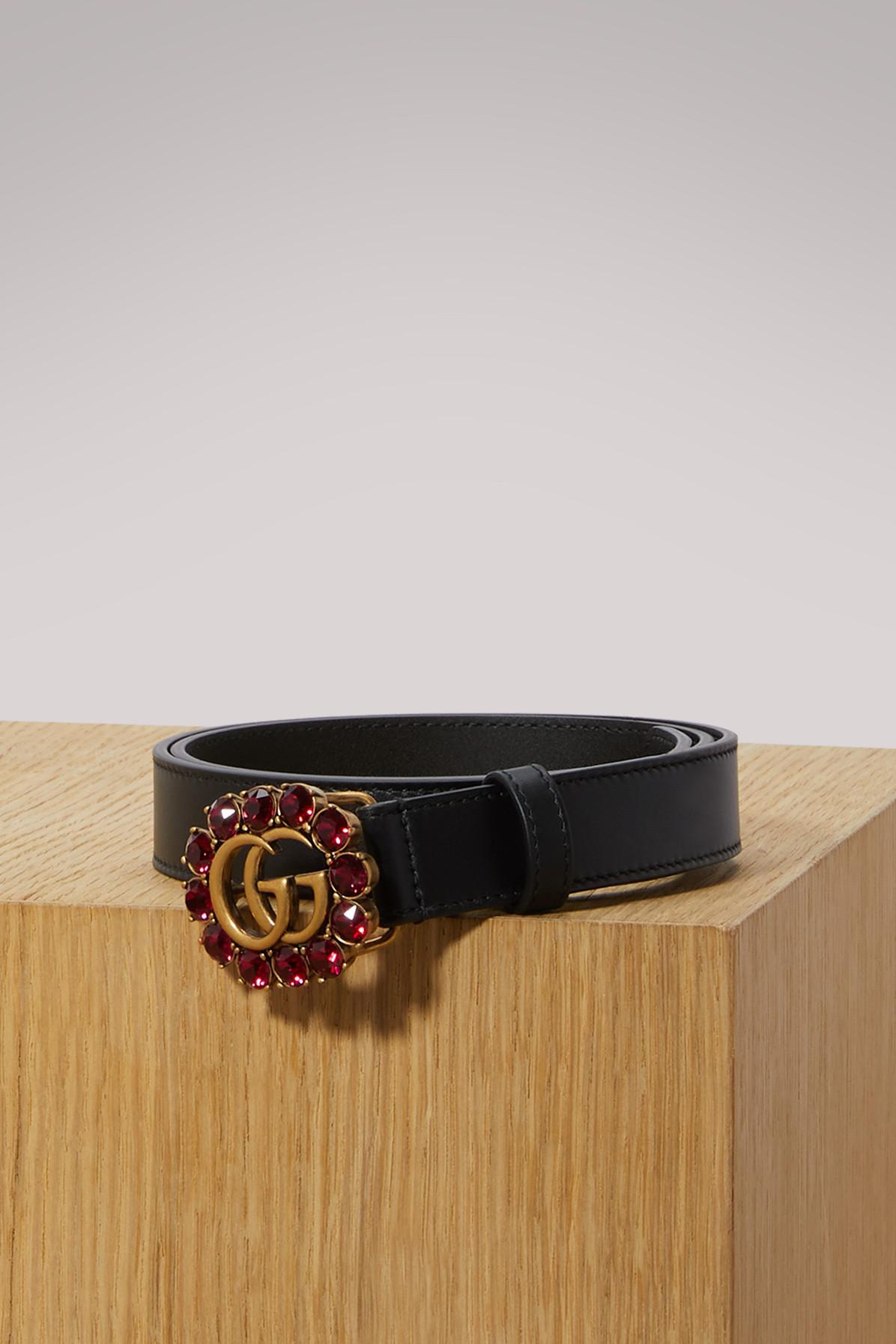 gucci double g crystal belt