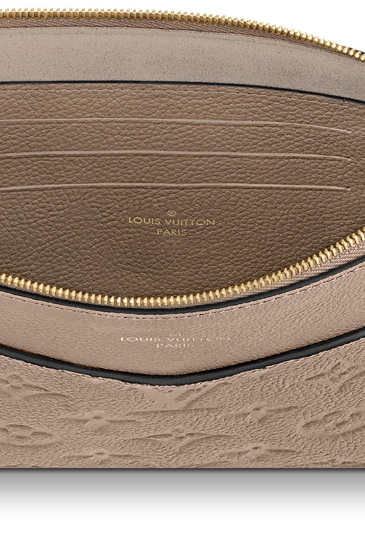 Louis Vuitton, Bags, Louis Vuitton Pochette Melanie Monogram Empreinte  Leather Mm Blue