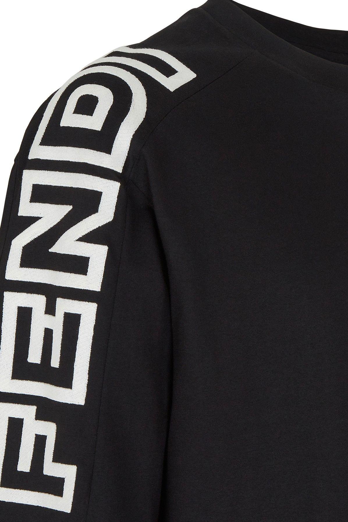 T shirt fendi noir sales