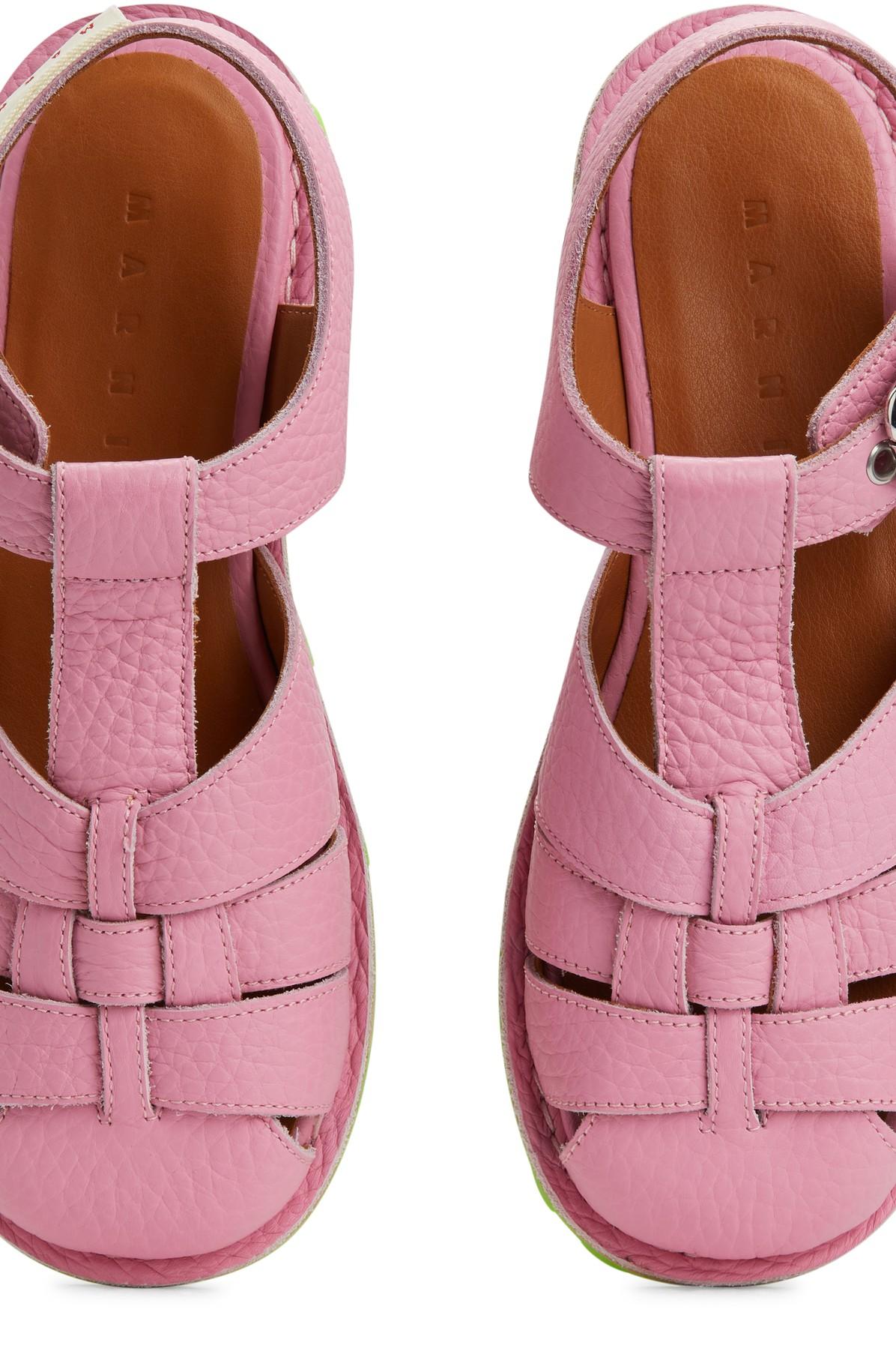 Marni Fisherman-style Sandals in Pink | Lyst