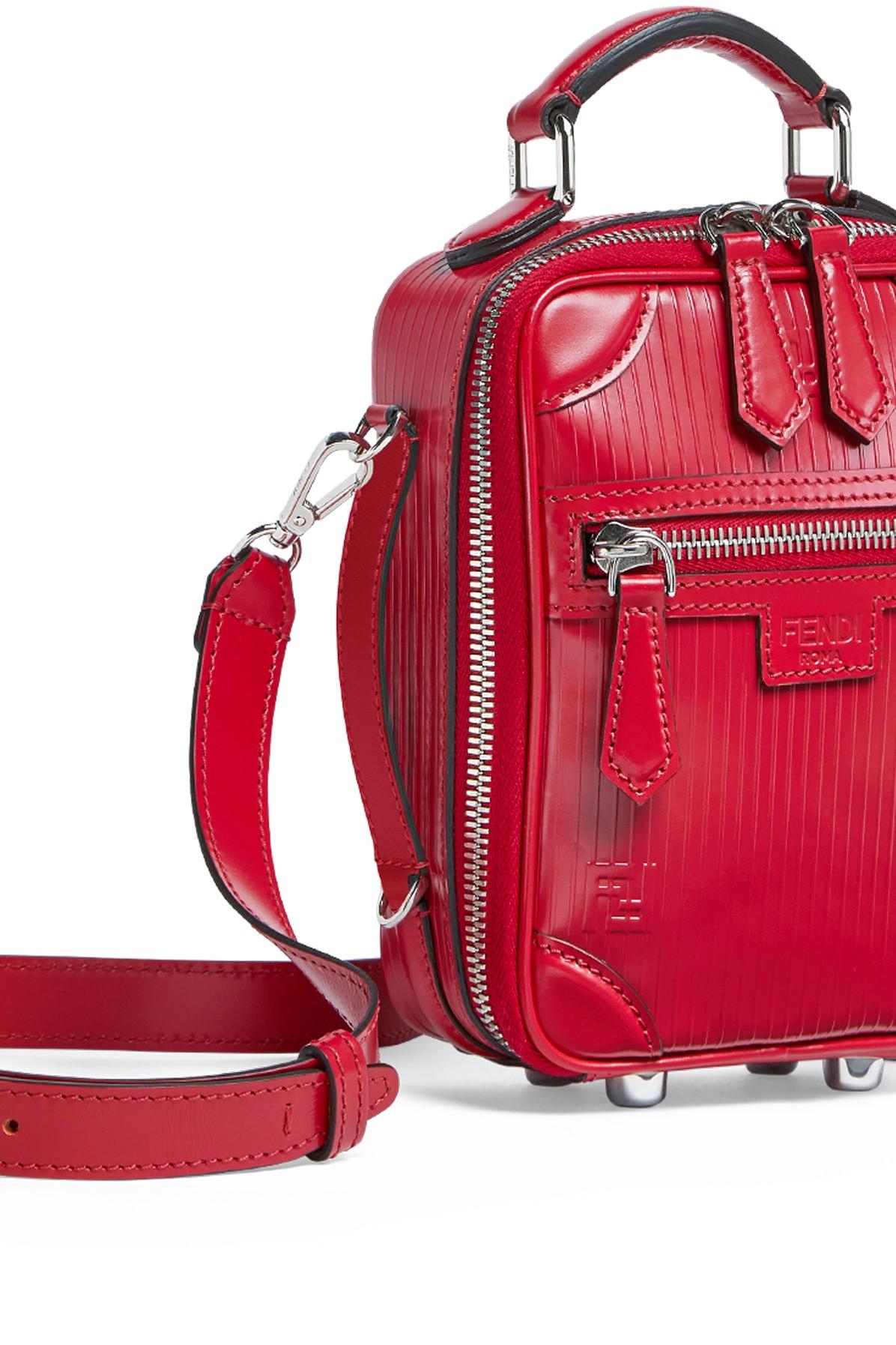 Fendi Travel Mini Bag in Red for Men | Lyst