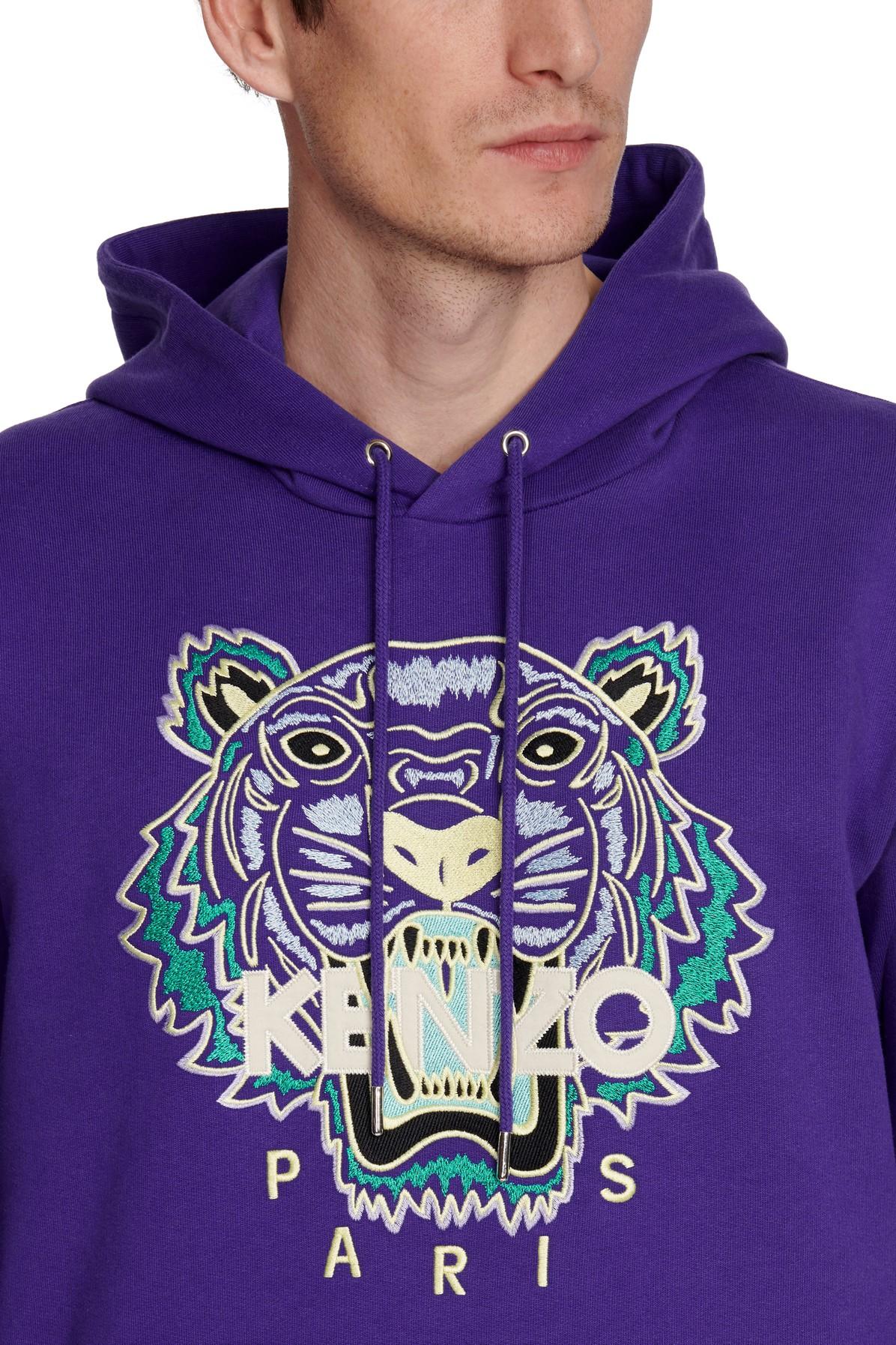 KENZO Classic Tiger Hoodie in Purple for Men - Lyst
