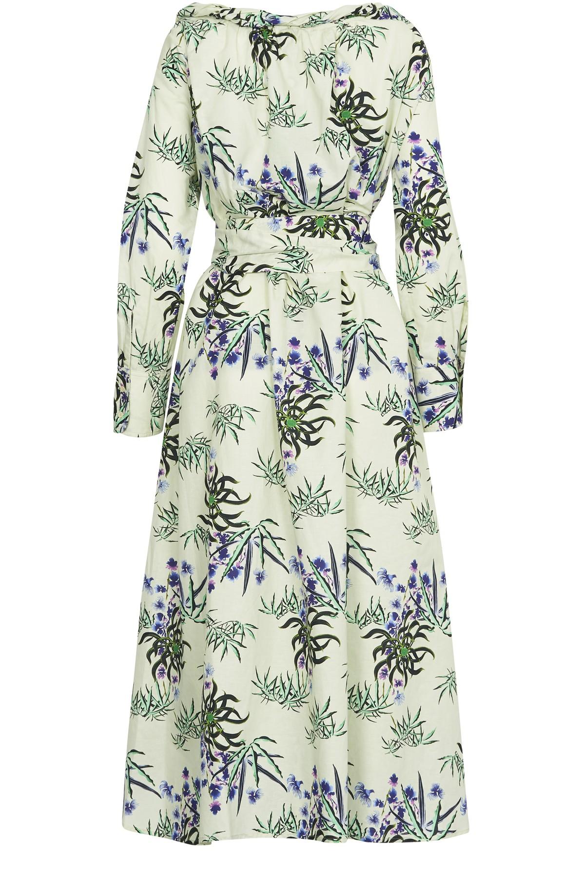 KENZO Long Dress in Green Lyst