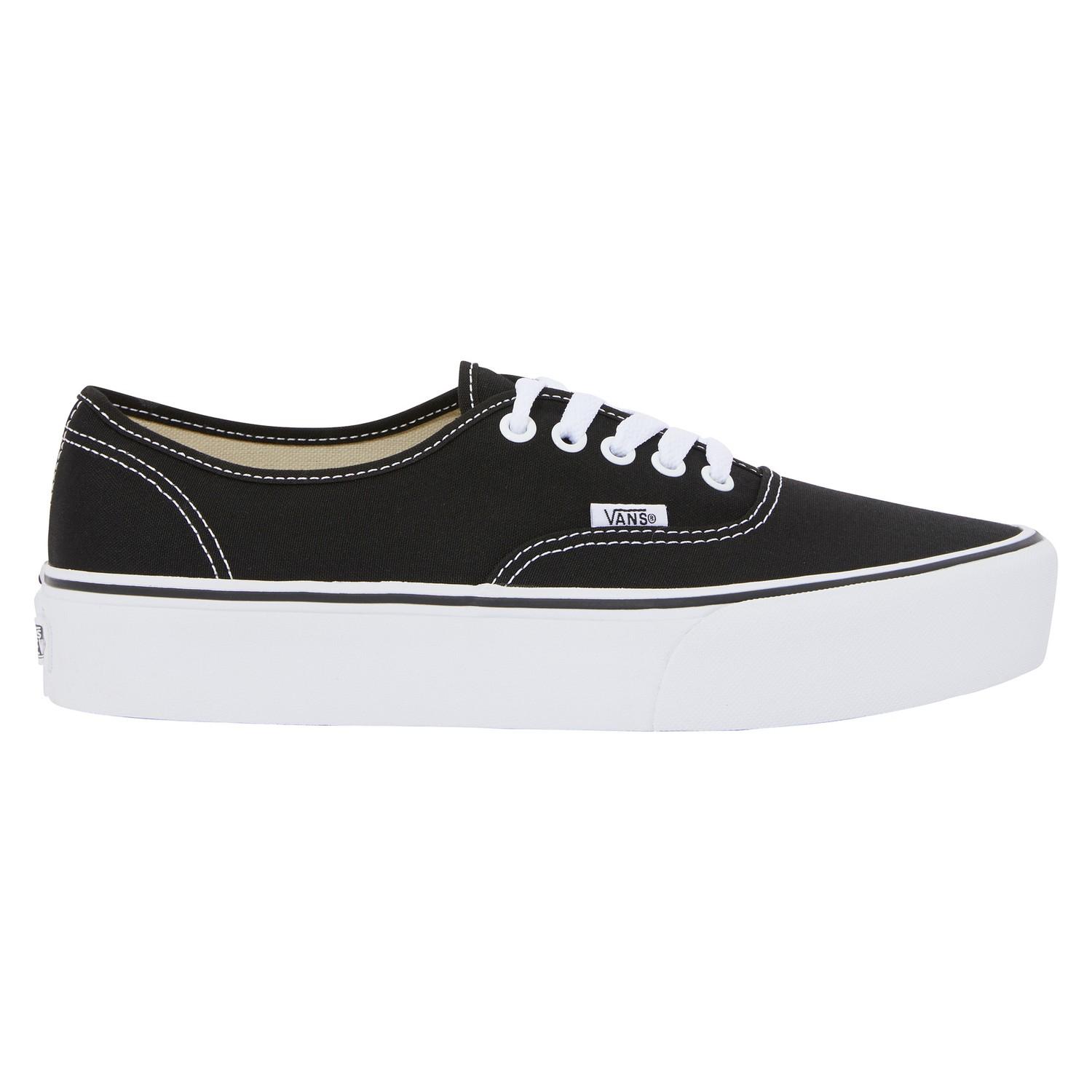 Vans Denim Authentic Platform Sneakers in Black - Lyst