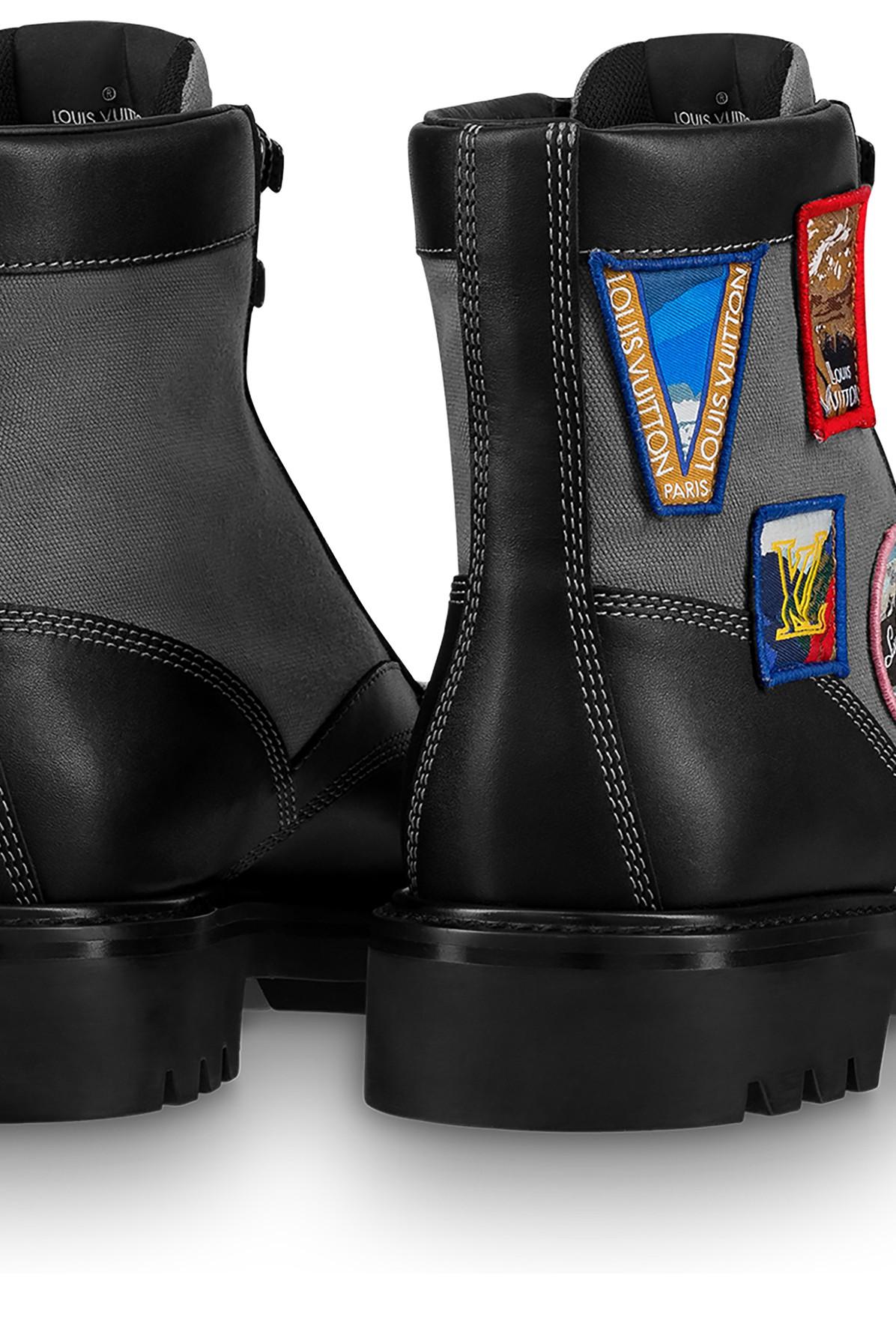 Louis Vuitton Oberkampf Flat Ankle Boots in Black Calfskin Leather  Pony-style calfskin ref.777069 - Joli Closet
