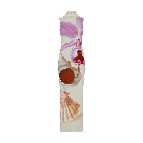 Loewe Maruja Mallo Printed Tube Dress in Pink | Lyst