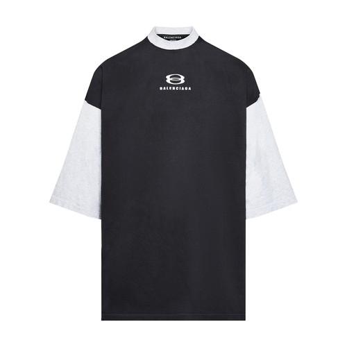 Balenciaga Unity 3/4 Sleeves T-shirt in Black for Men | Lyst
