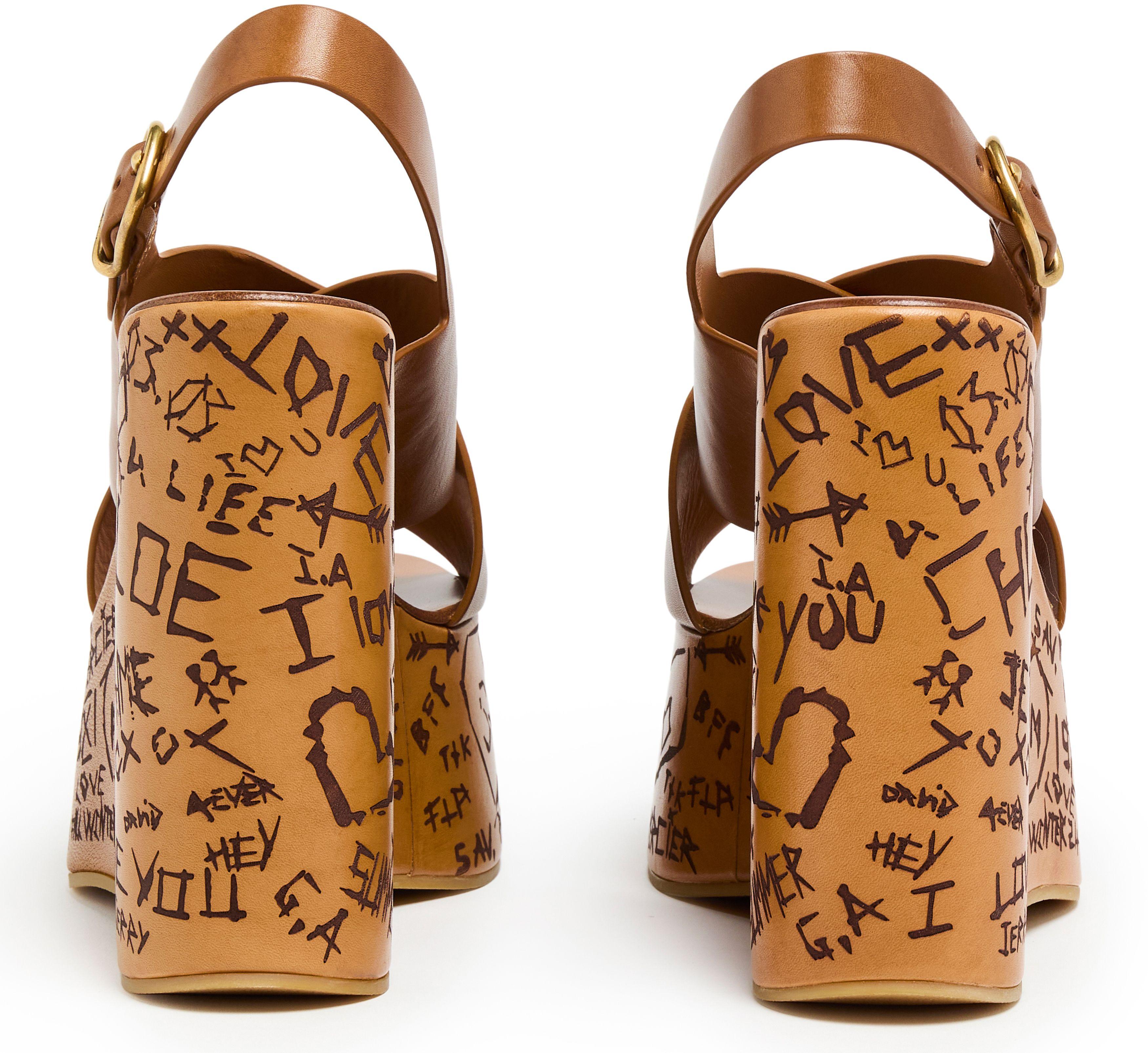 シューズ・サンダルその他 CHLOE 'Maxime' sandals Brown Chloé Maxime Wedge Sandal in Ginger brown | Chloé US