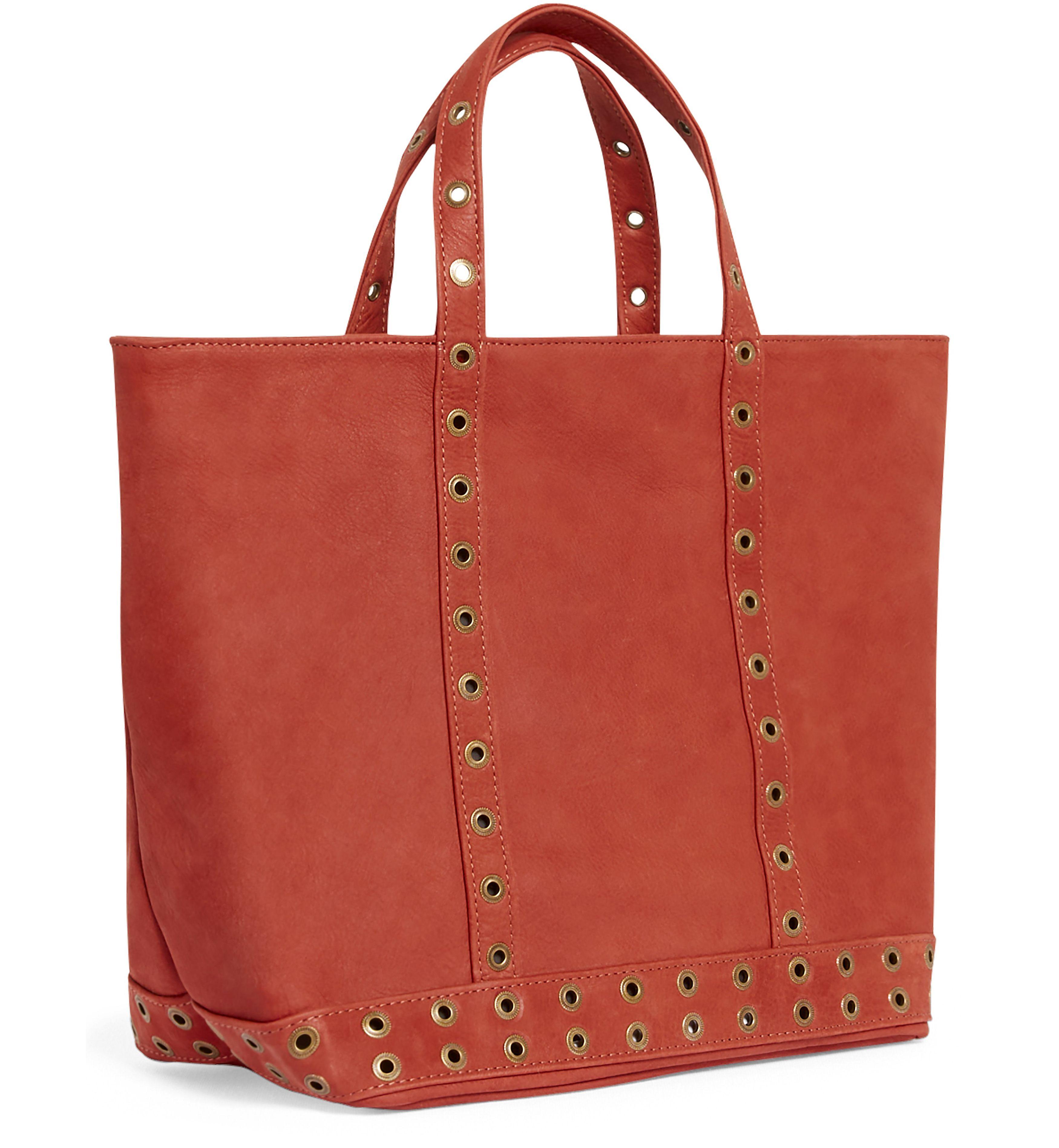 Sac Cuir Sac Vanessa Bruno Oeillet Daim Sac Cabas Format Moyen En