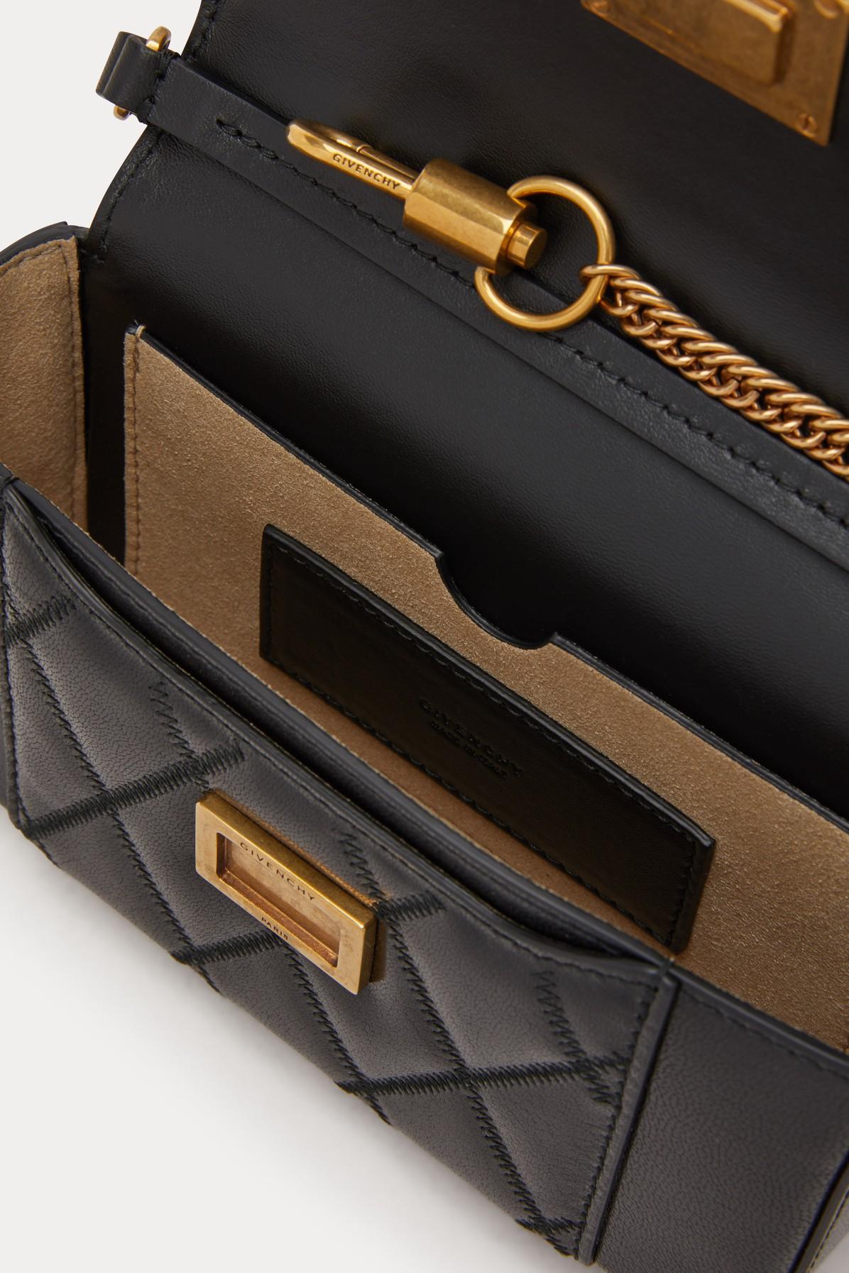 Givenchy Mini Pocket Bag In Diamond Quilted Leather in Black - Lyst