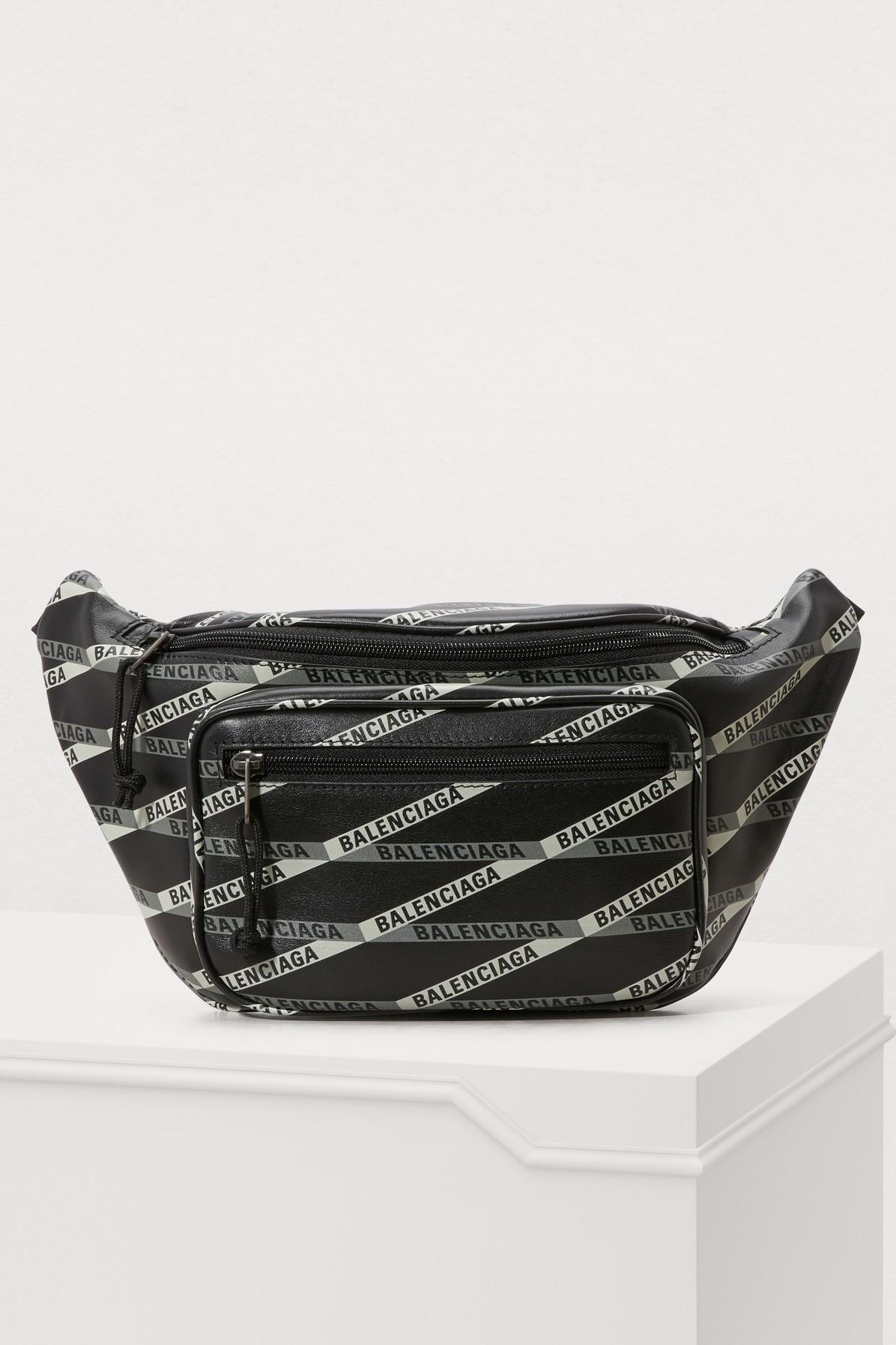 Balenciaga Suede Explorer" Belt-bag" in Black - Lyst