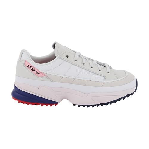 adidas originals kiellor trainers in white and purple