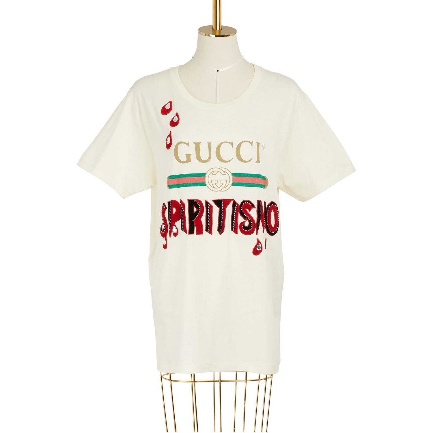Gucci Spiritismo T-shirt in White | Lyst