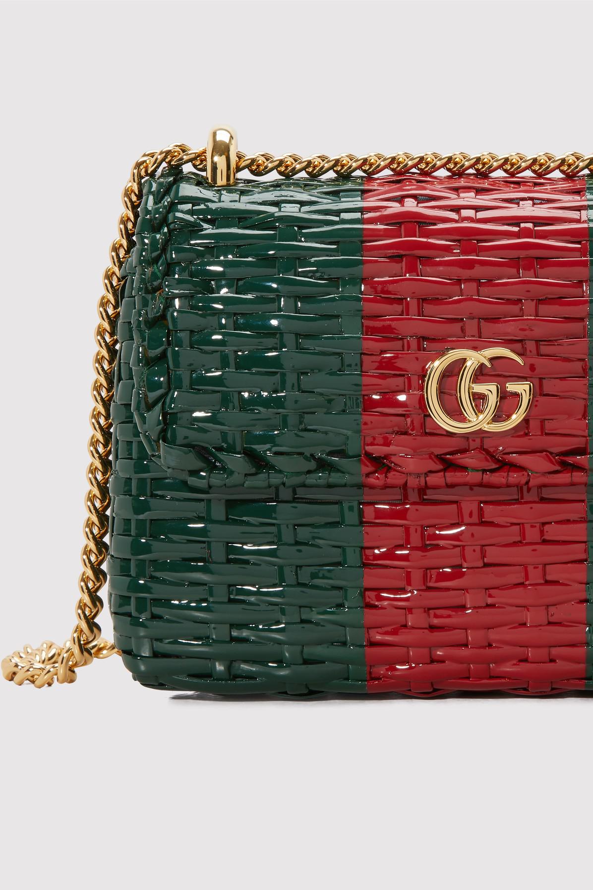gucci web wicker mini shoulder bag