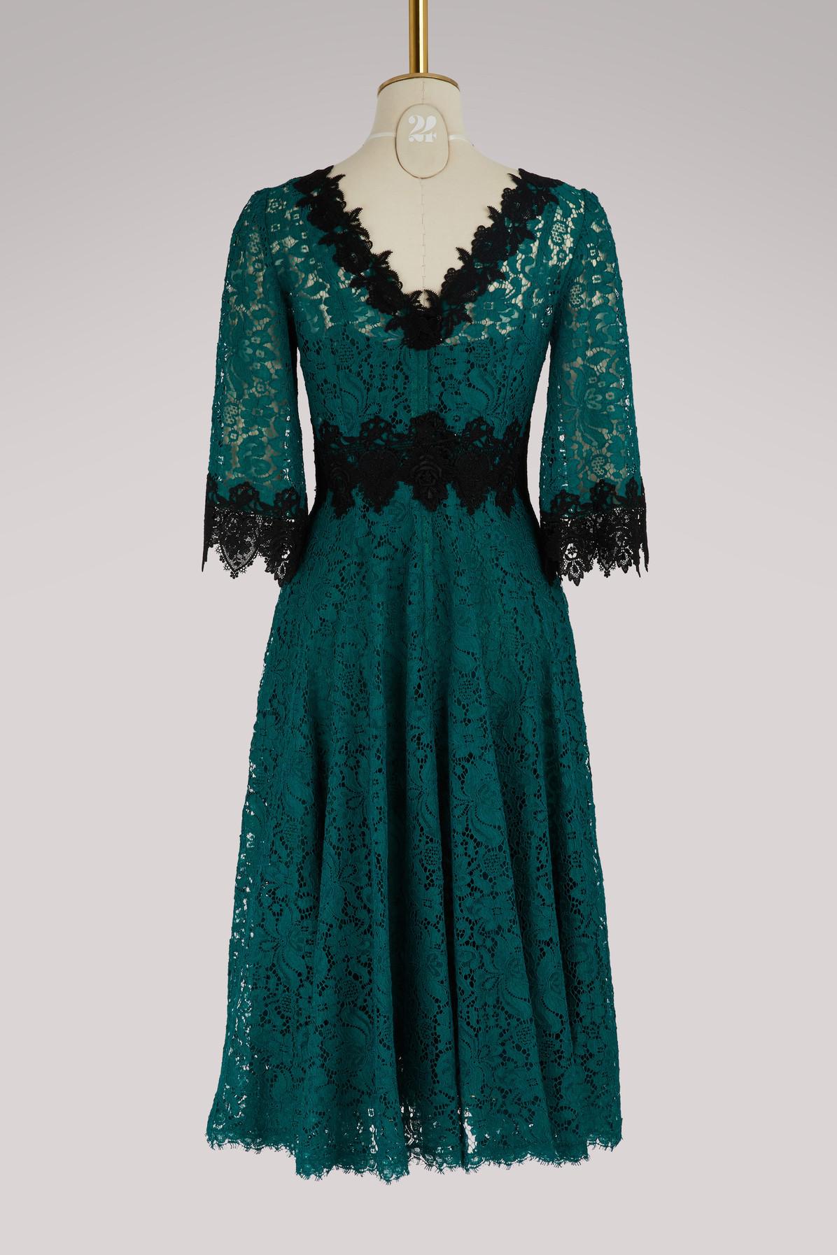 dolce and gabbana dress green