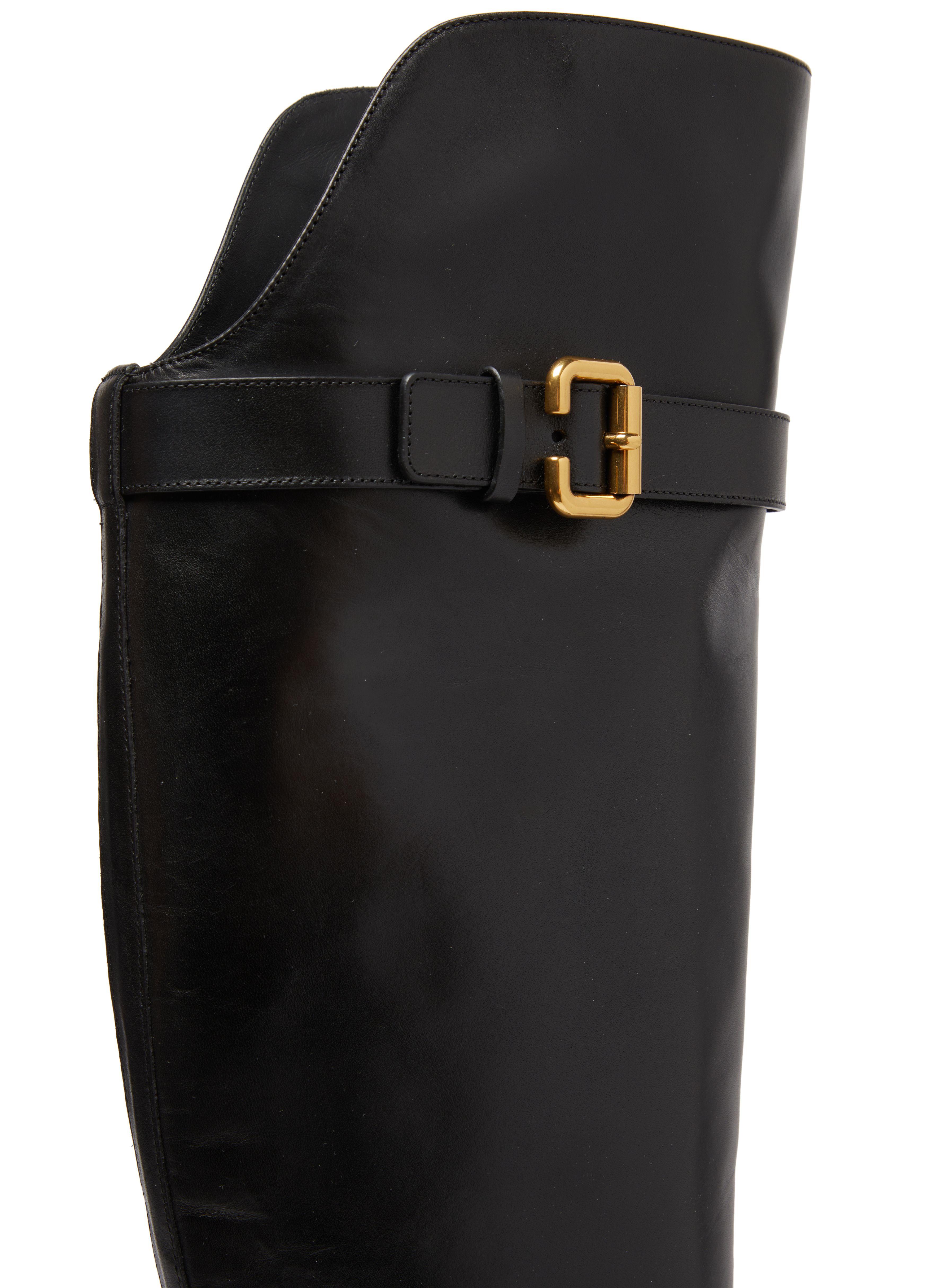 【関税＆送料込み】ChloAC High Coddington Boots Shoes Chloe Coddington Leather Over-The-Knee Riding Boots | Neiman