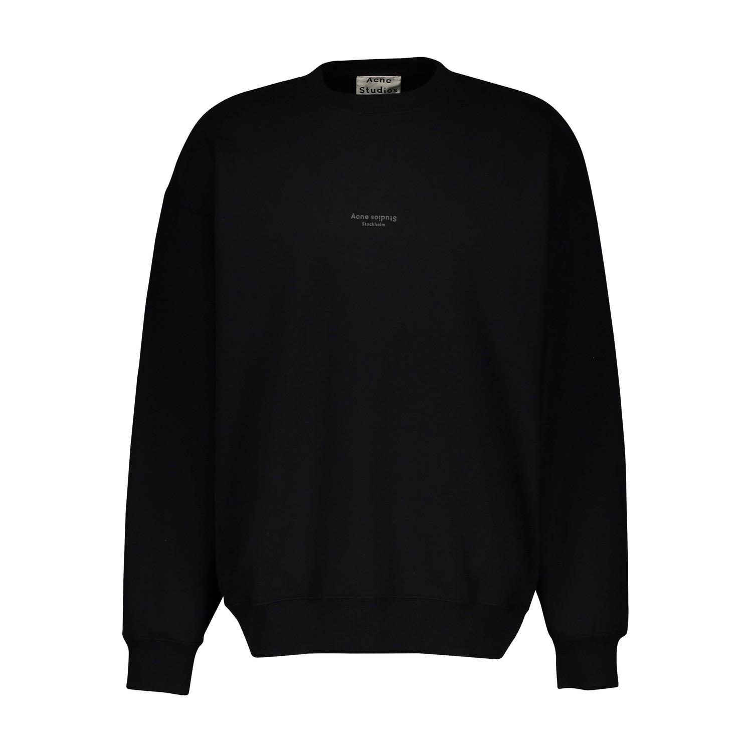 Acne Studios Logo Sweatshirt in Black for Men - Lyst