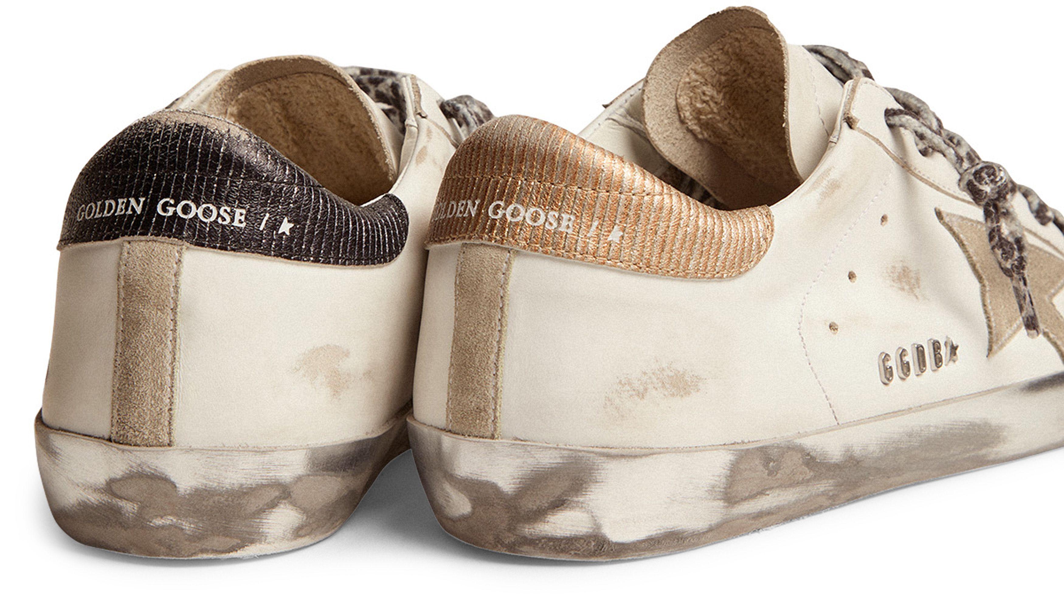Golden Goose Super-star Sneakers in White | Lyst