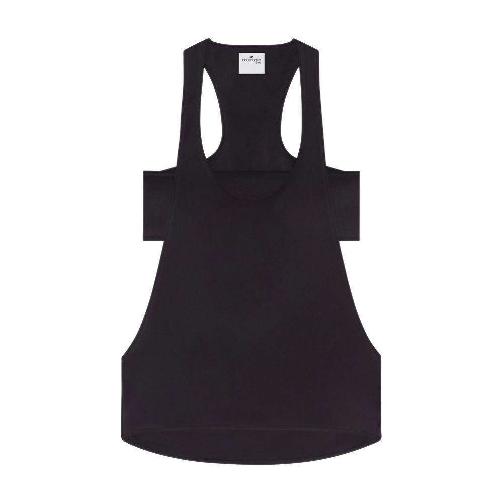 トップス Courreges SATIN SQUARE TOP M Courreges SATIN SQUARE TOP M