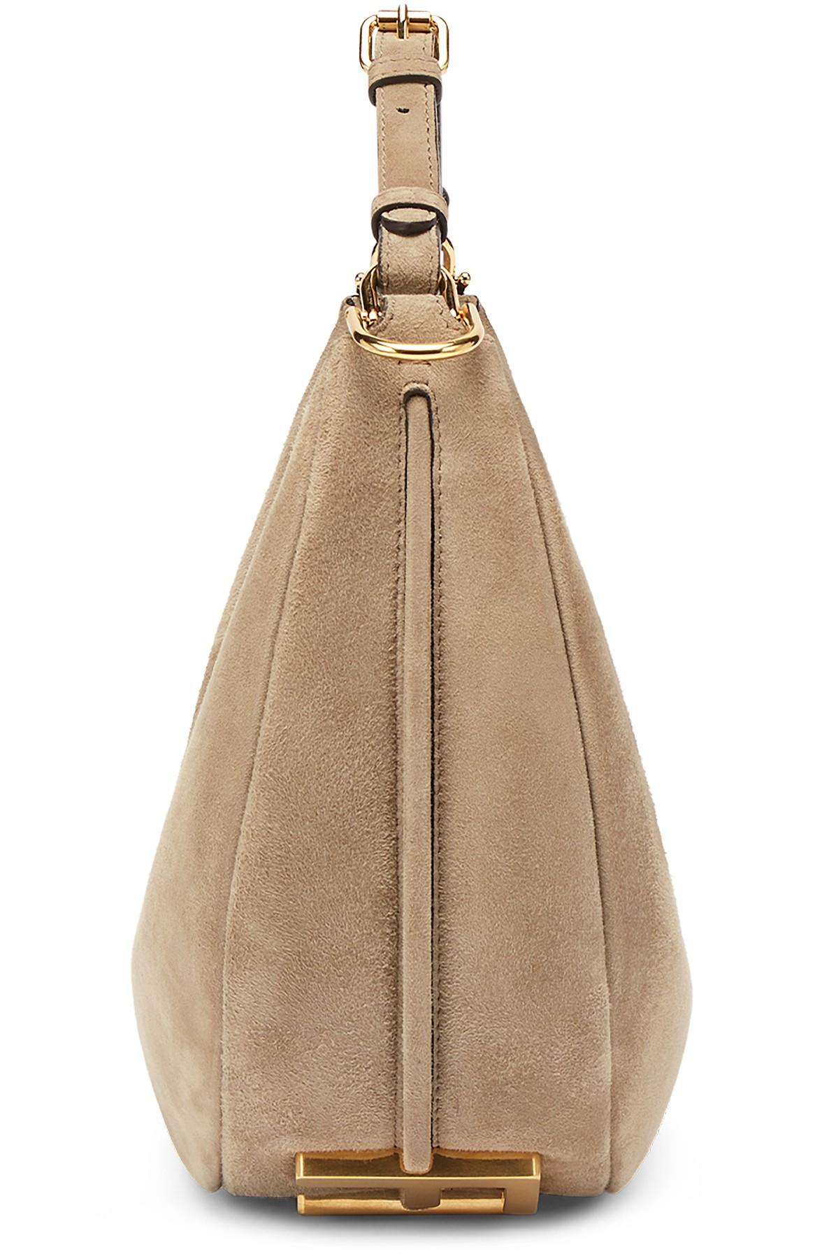 Fendigraphy Small Leather Tote Bag in Beige - Fendi