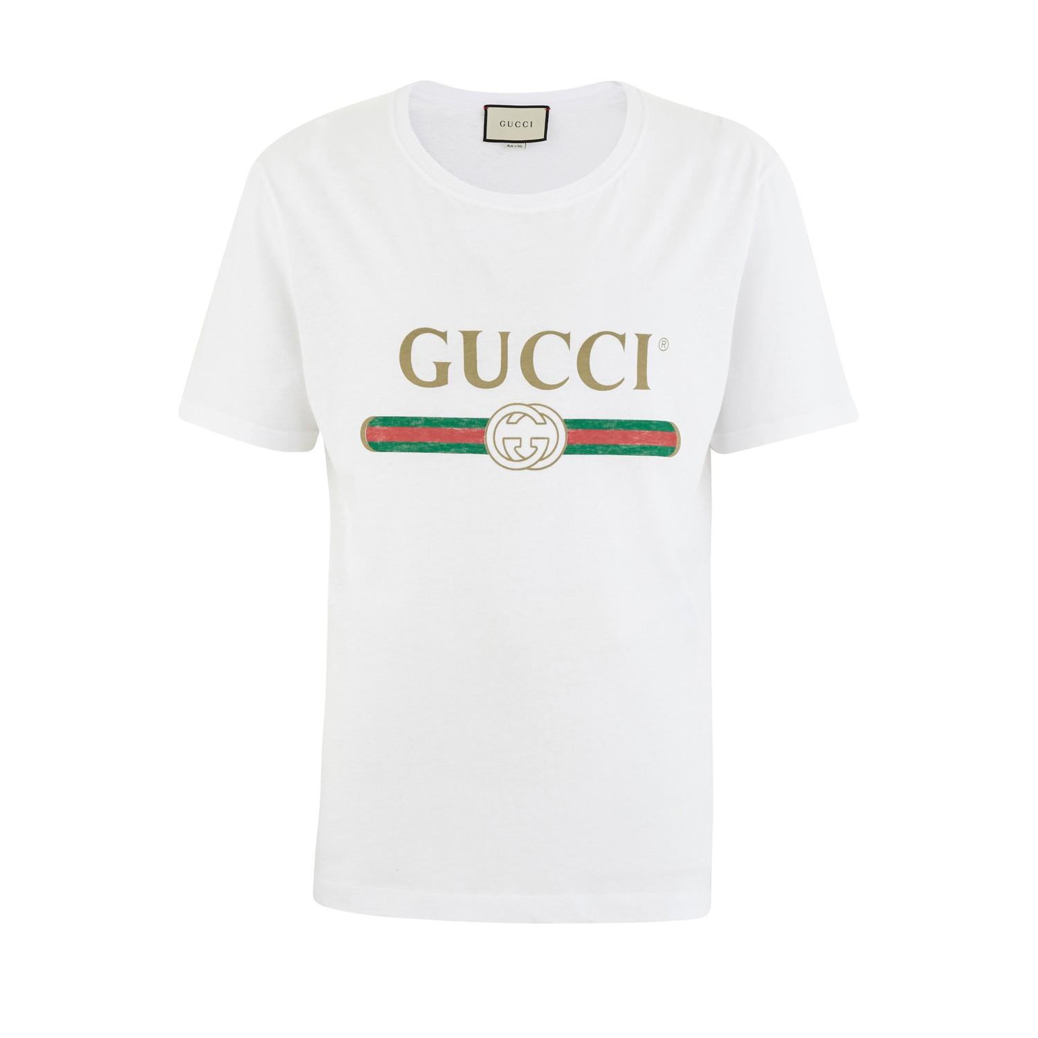 gucci red and white shirt