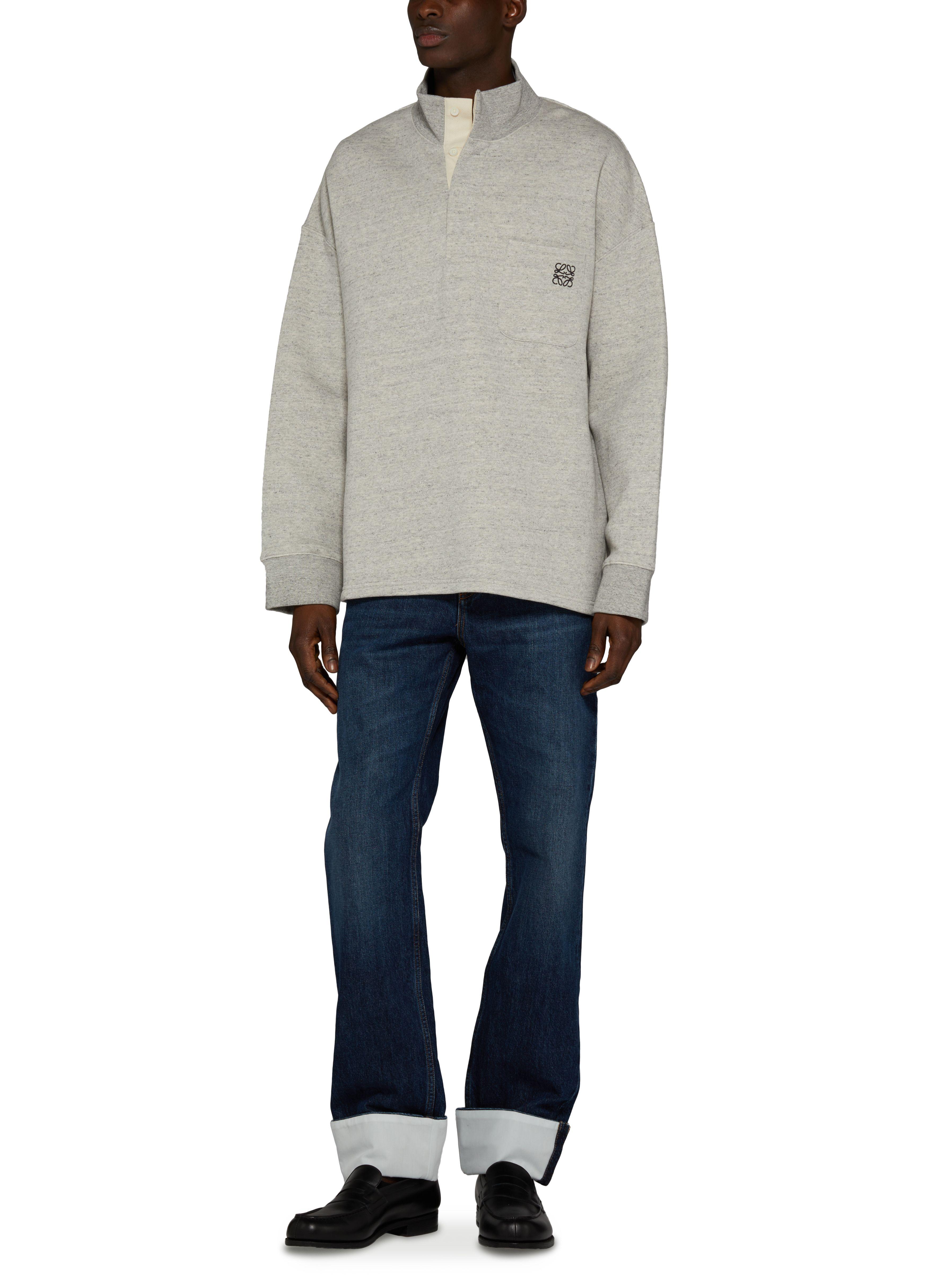 LOEWE セール★ HIGH NECK SWEATSHIRT★GREY Loewe High Neck Sweatshirt in Gray for Men | Lyst