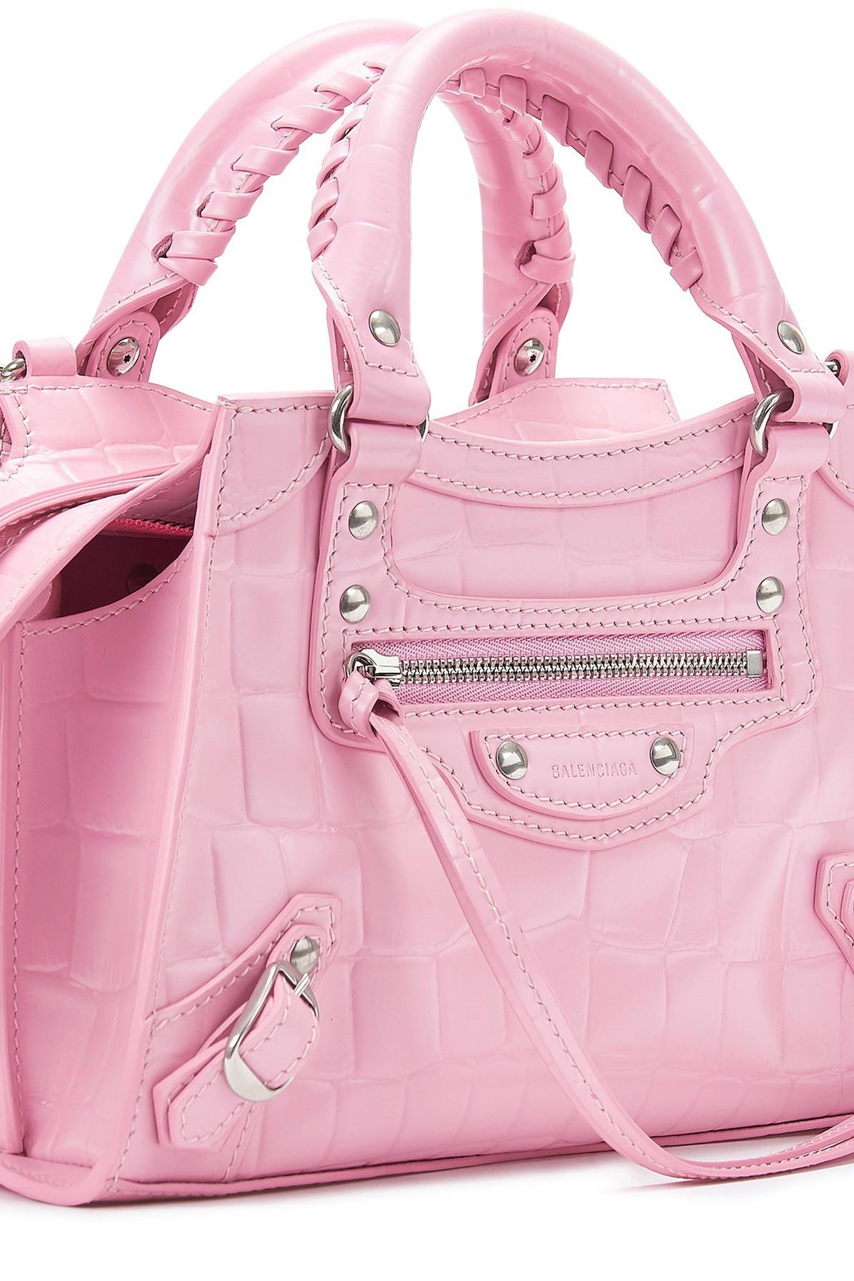 Balenciaga Neo Classic Mini Top Handle Bag in Pink | Lyst