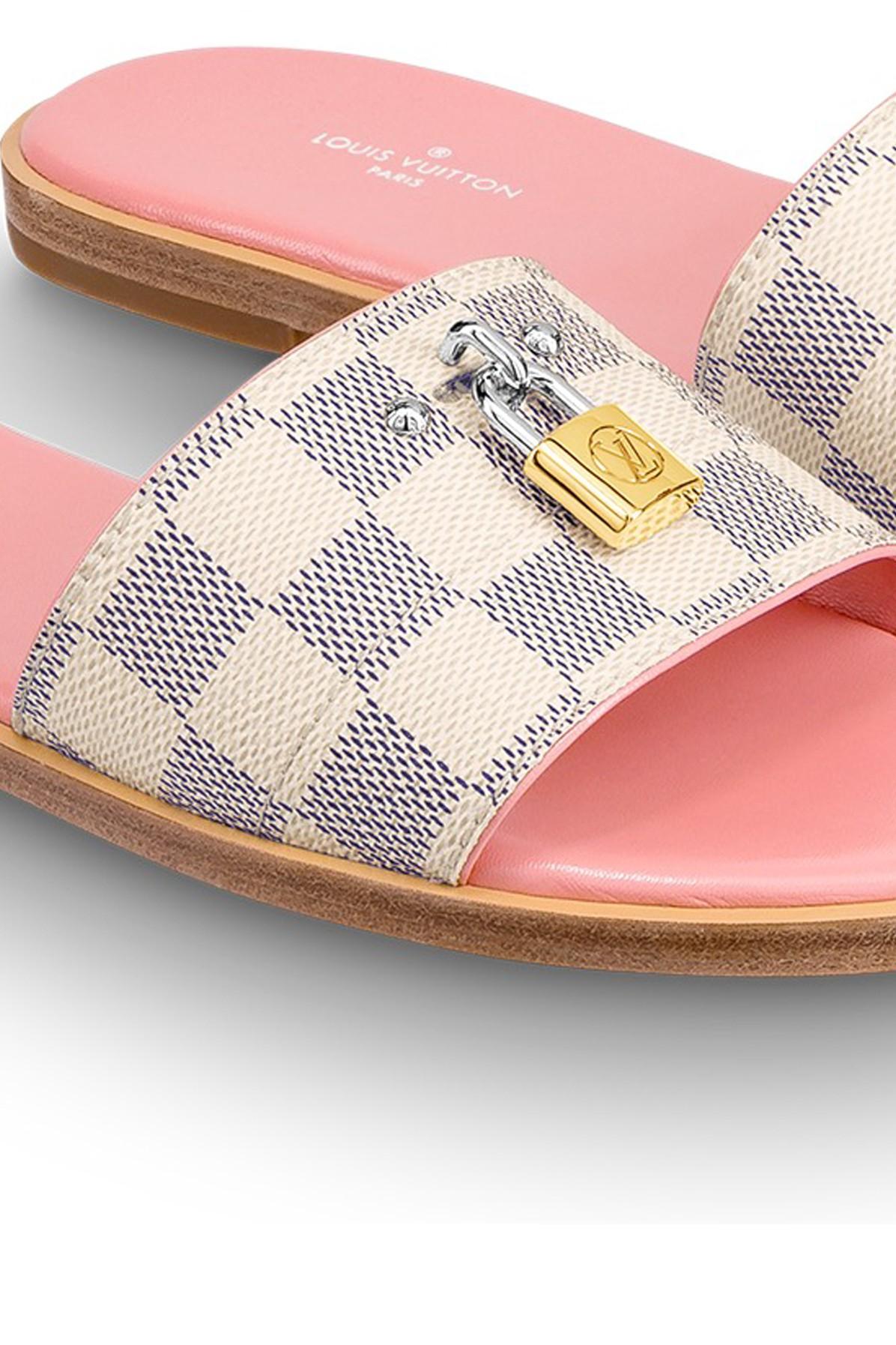 lock it flat mule louis vuitton