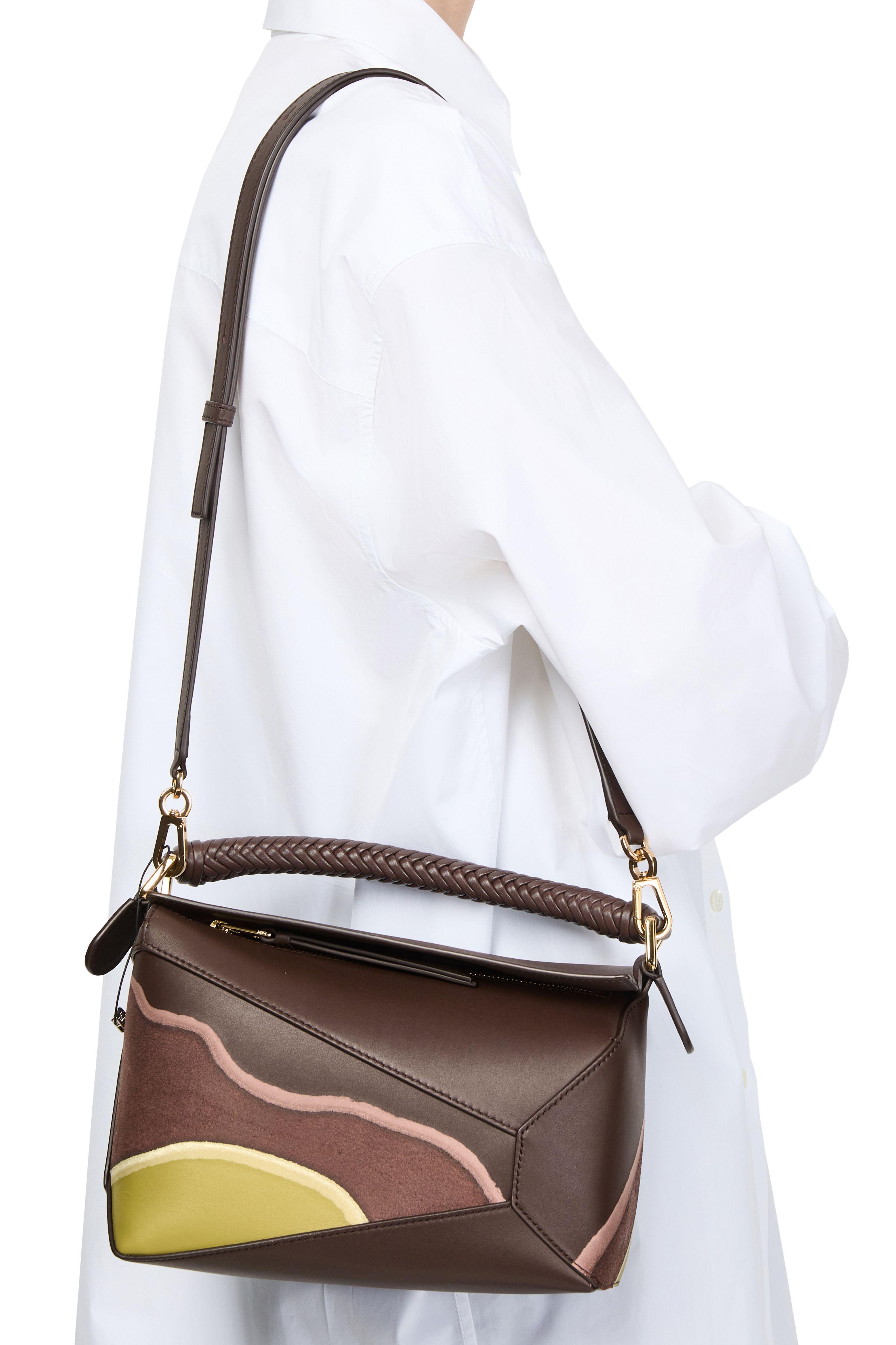 Loewe Puzzle Edge Landscape Small Bag in Brown | Lyst