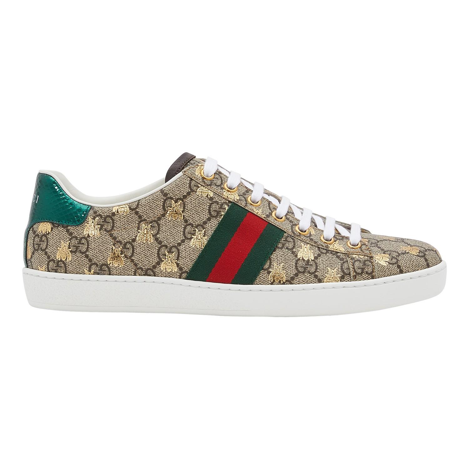 Gucci New Ace Trainers in Beige (Natural) - Lyst