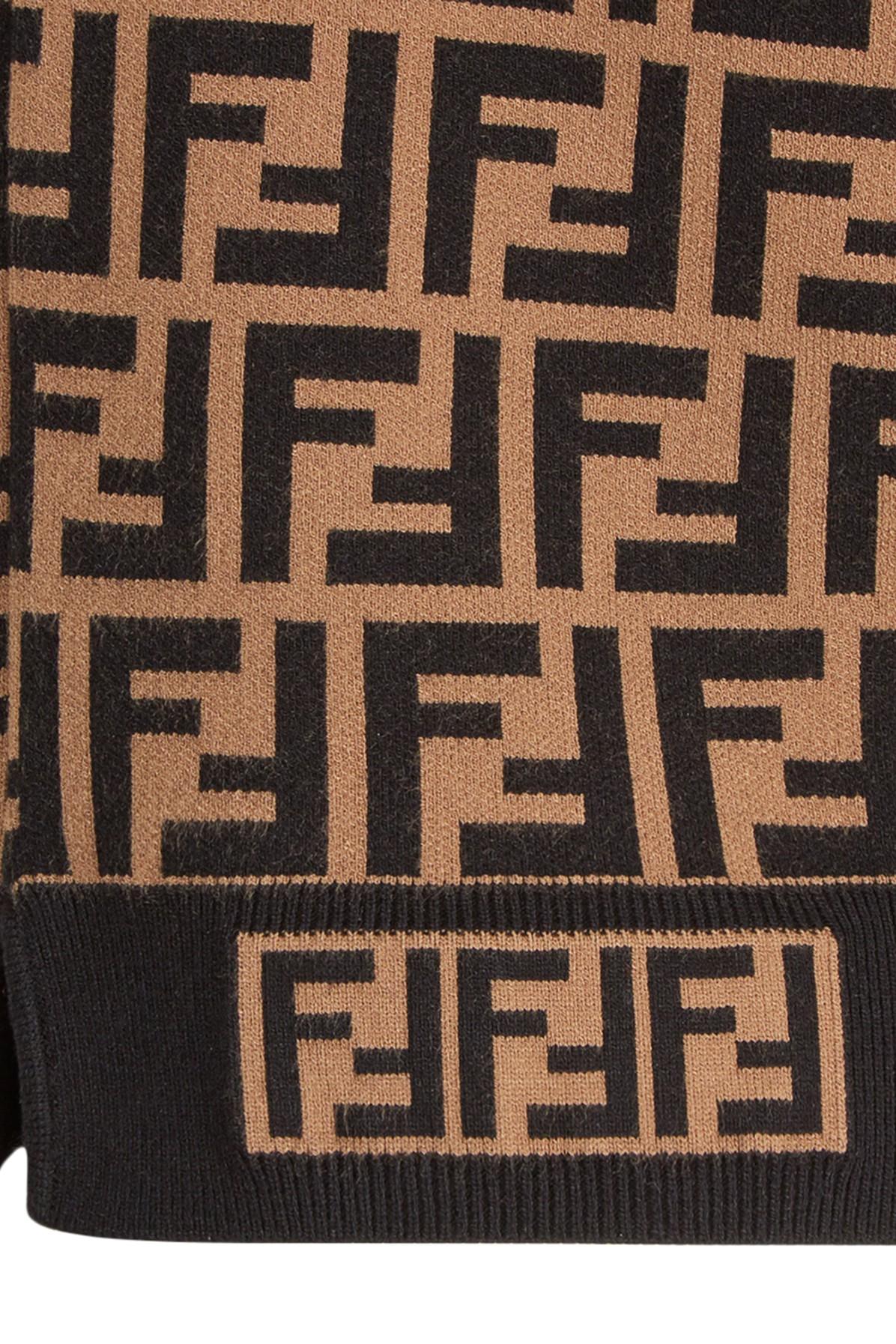 Fendi Allover Logo Pullover Knit Sweater in Black | Lyst Fendi Allover Logo Pullover Knit Sweater in Black | Lyst