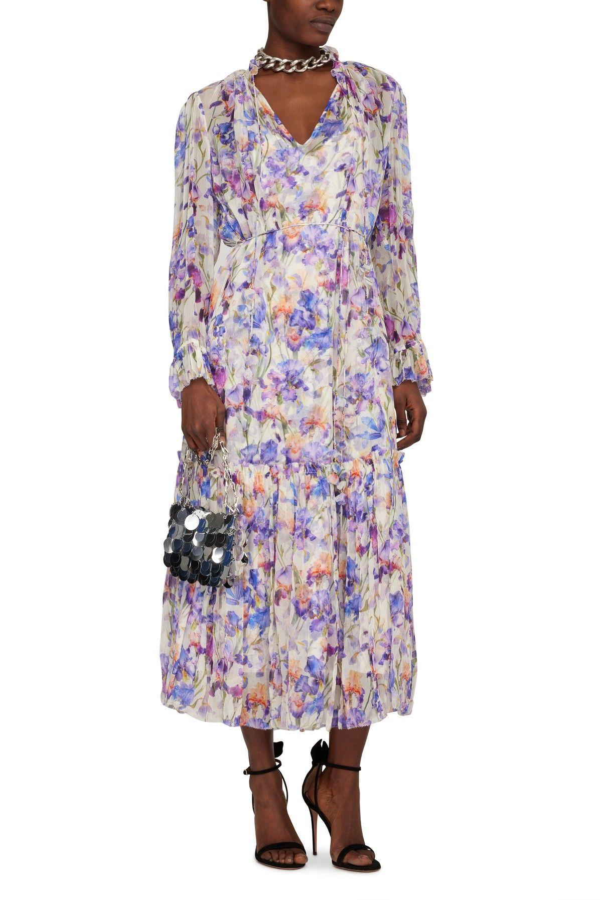 zimmermann tama iris-print midi-dress