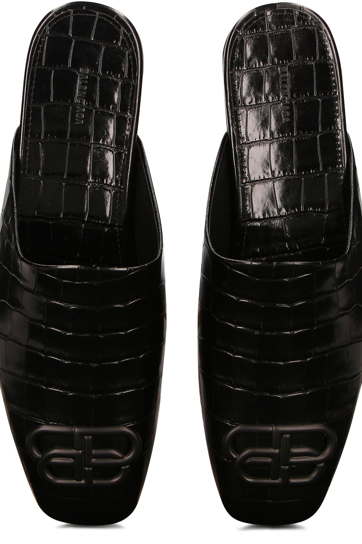 Balenciaga Bb Cosy Leather Mule in Black for Men Lyst