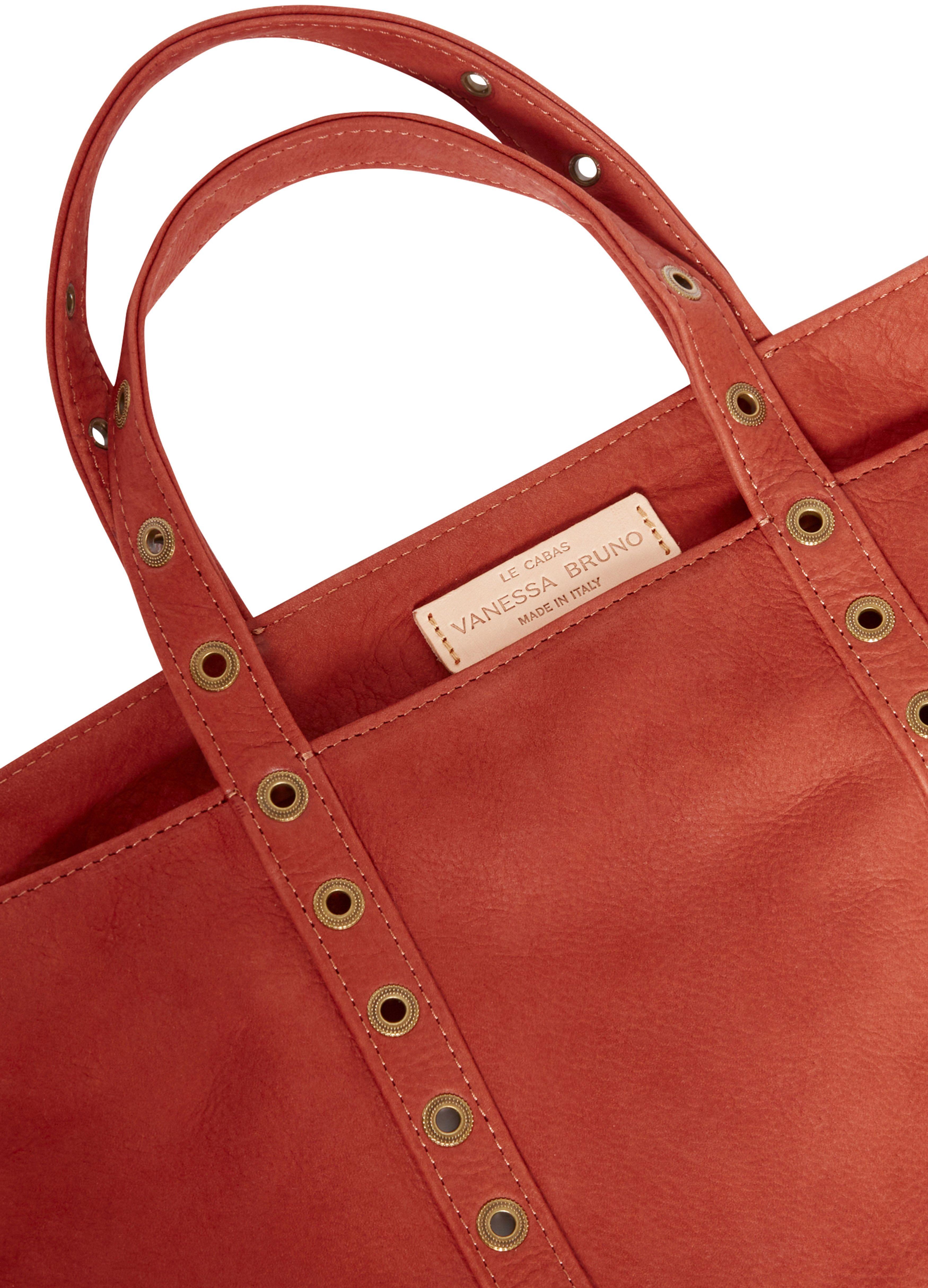 Sac Cabas Format Moyen En Cuir De Nubuck Avec Œillets Vanessa