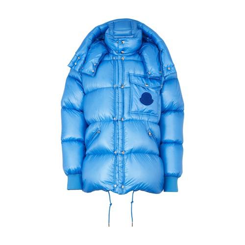 Moncler Synthetic Lamentin Hooded Padded Jacket Blue for Men | Lyst Canada