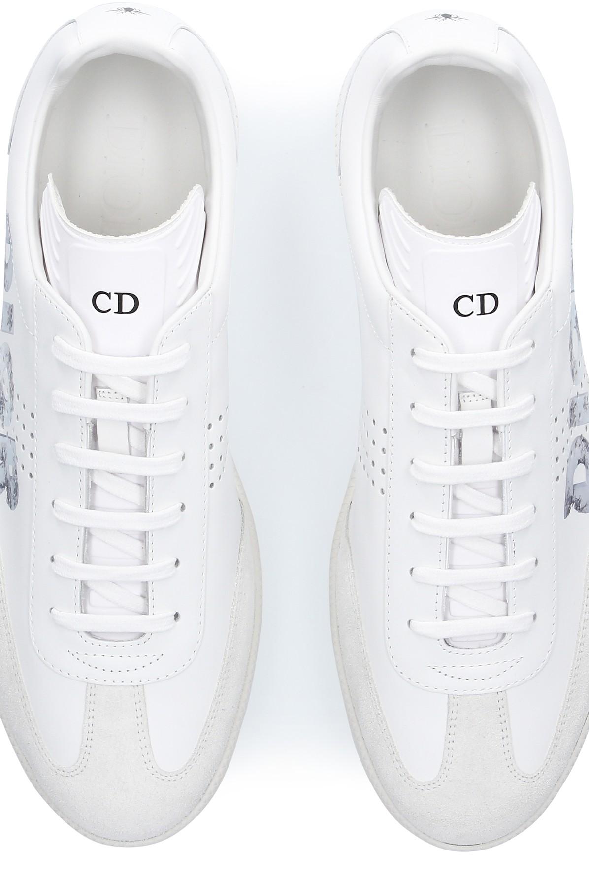 Dior And Daniel Arsham B01 Leather Sneakers in White for Men | Lyst