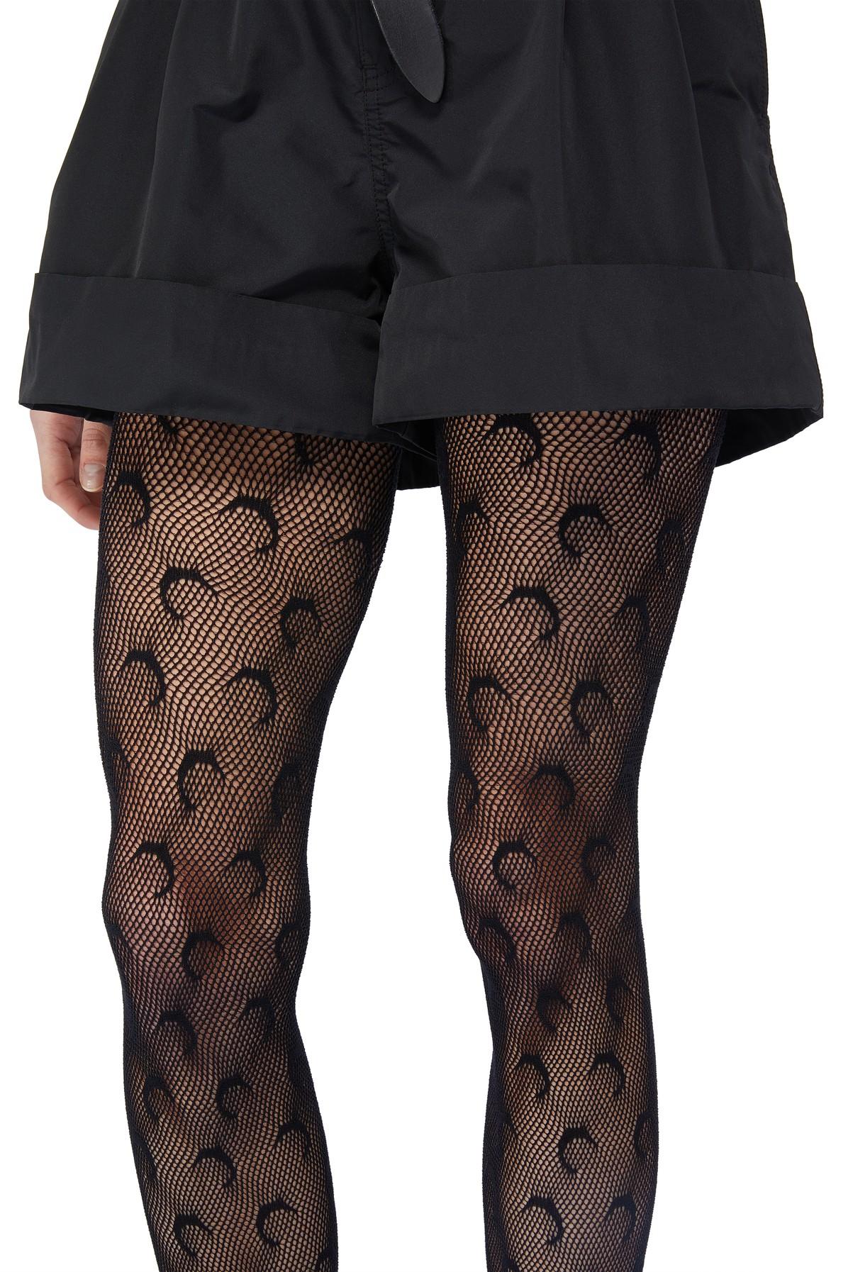Marine Serre Recycled Moon Fishnet Tights in Black | Lyst Canada