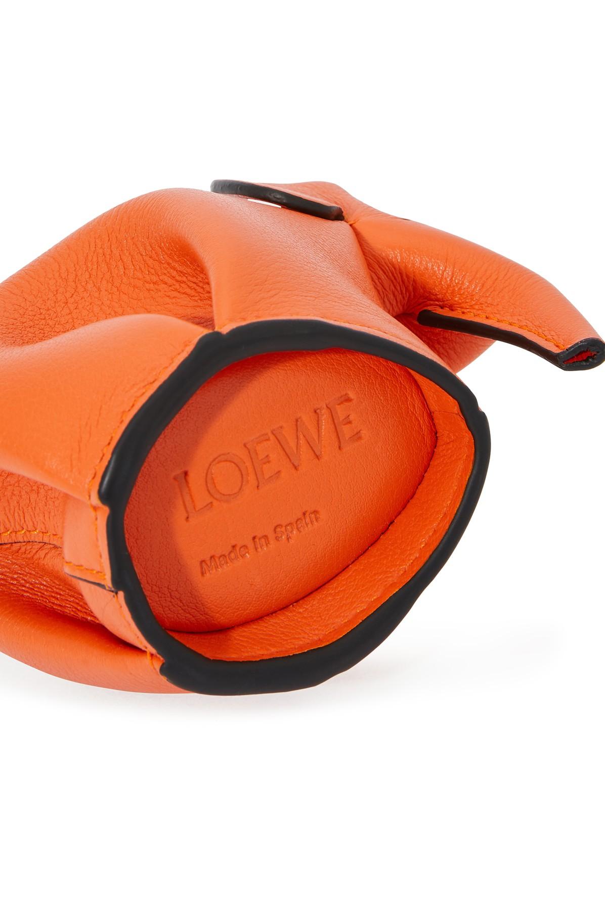 Loewe Orange Cat Face Bag Charm