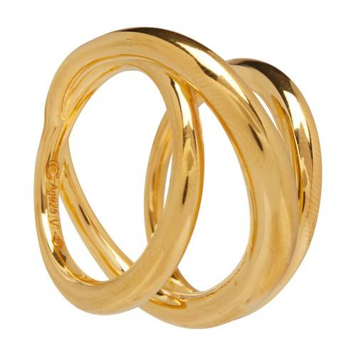 Charlotte Chesnais Triplet Ring in Metallic | Lyst Canada