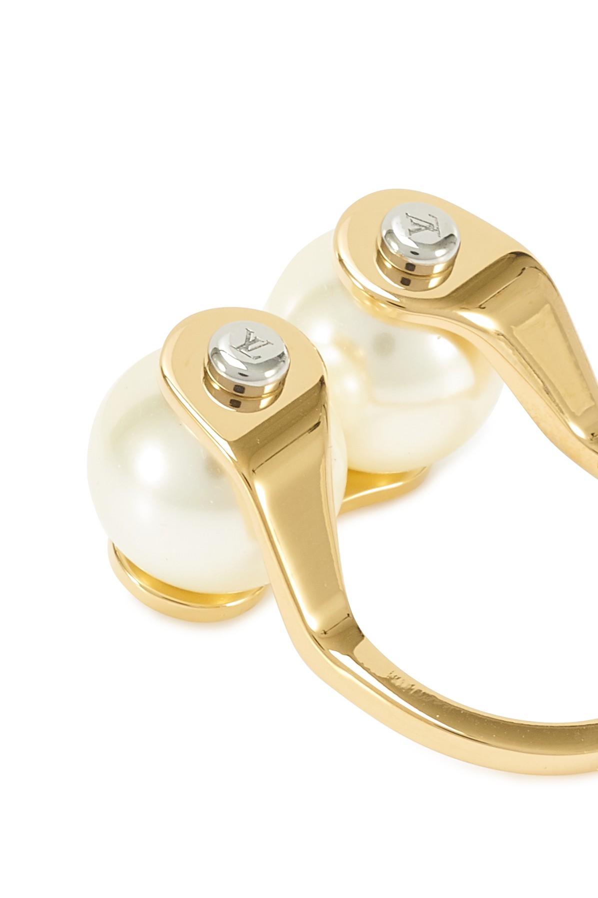 Louis Vuitton Lv Speedy Pearls Ring in Metallic - Lyst