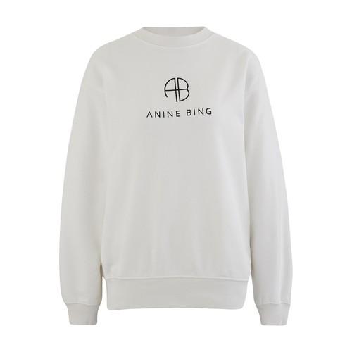 Anine Bing Ramona Sweatshirt in White | Lyst