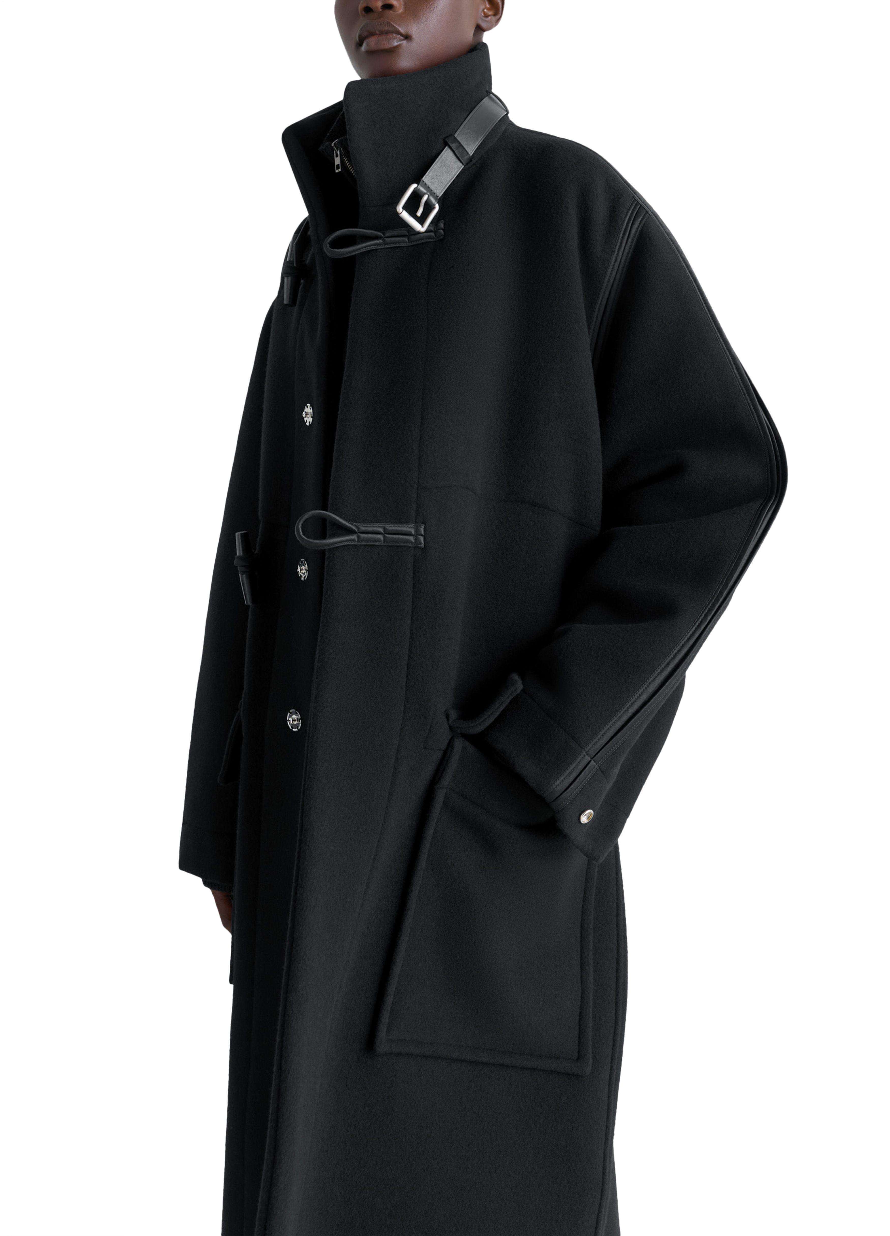 Lemaire Duffle Coat in Black | Lyst