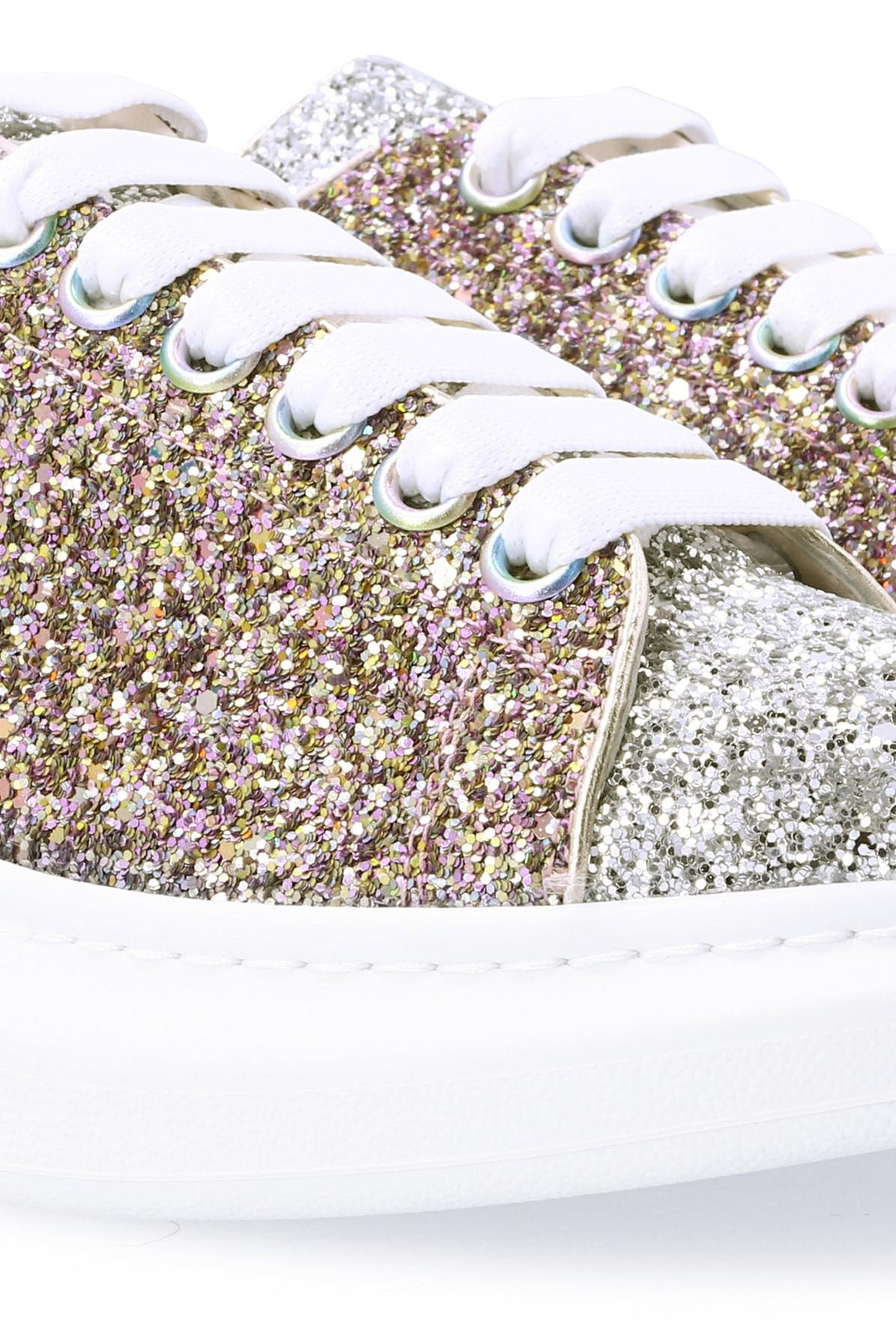 silver glitter alexander mcqueen