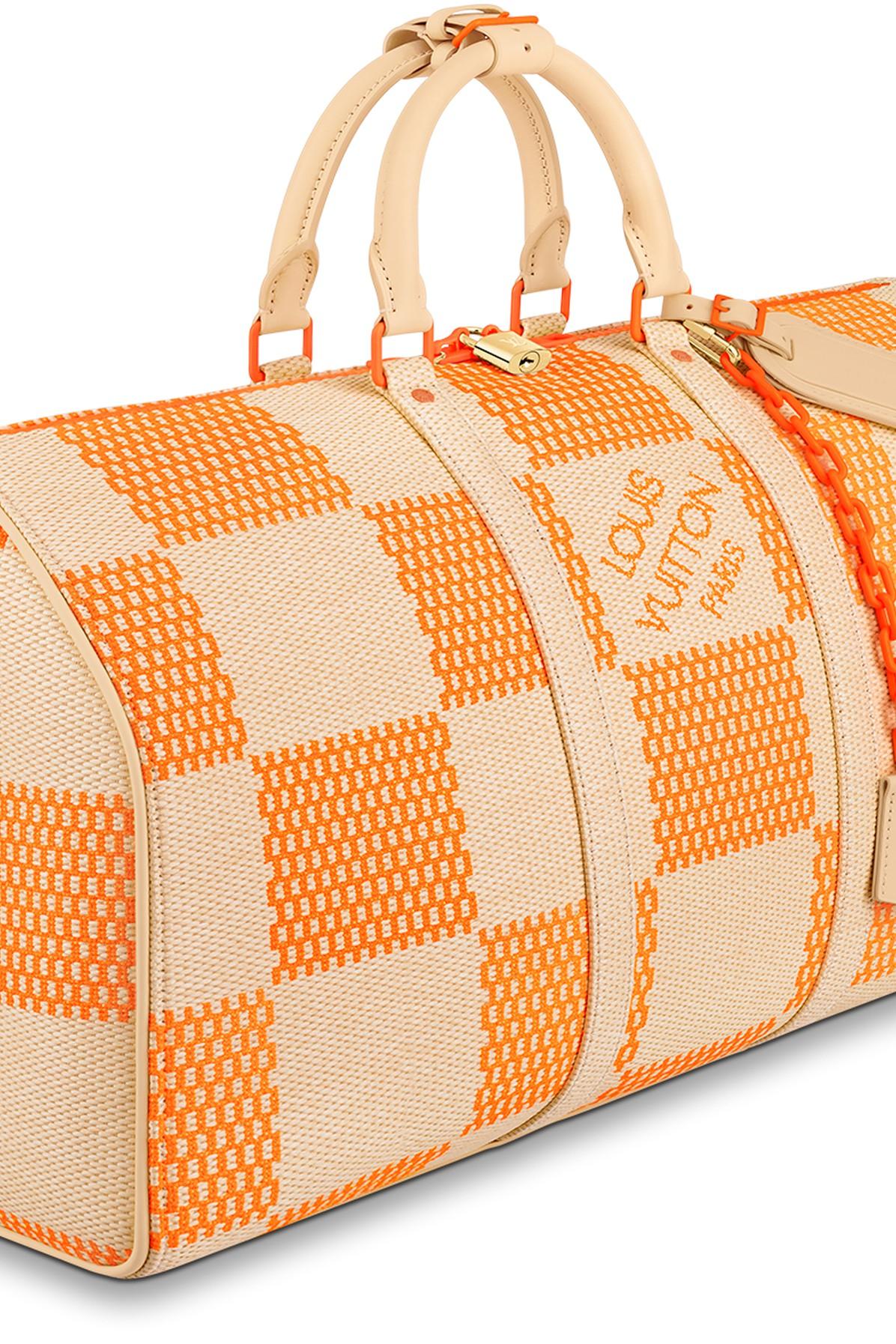 Louis Vuitton Keepall Bandoulière 50 in Orange for Men